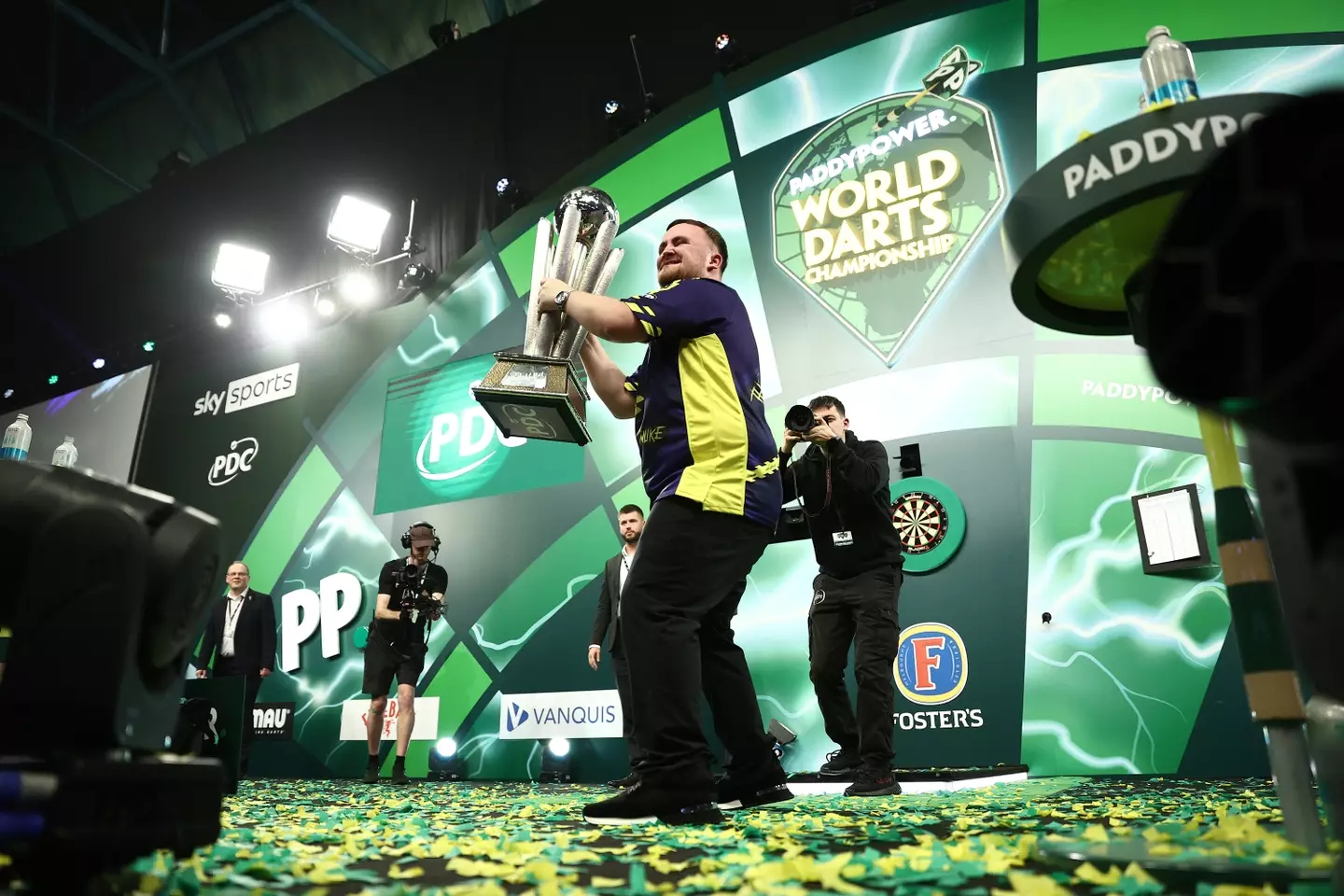 Luke Littler is the new face of darts. Image: Getty