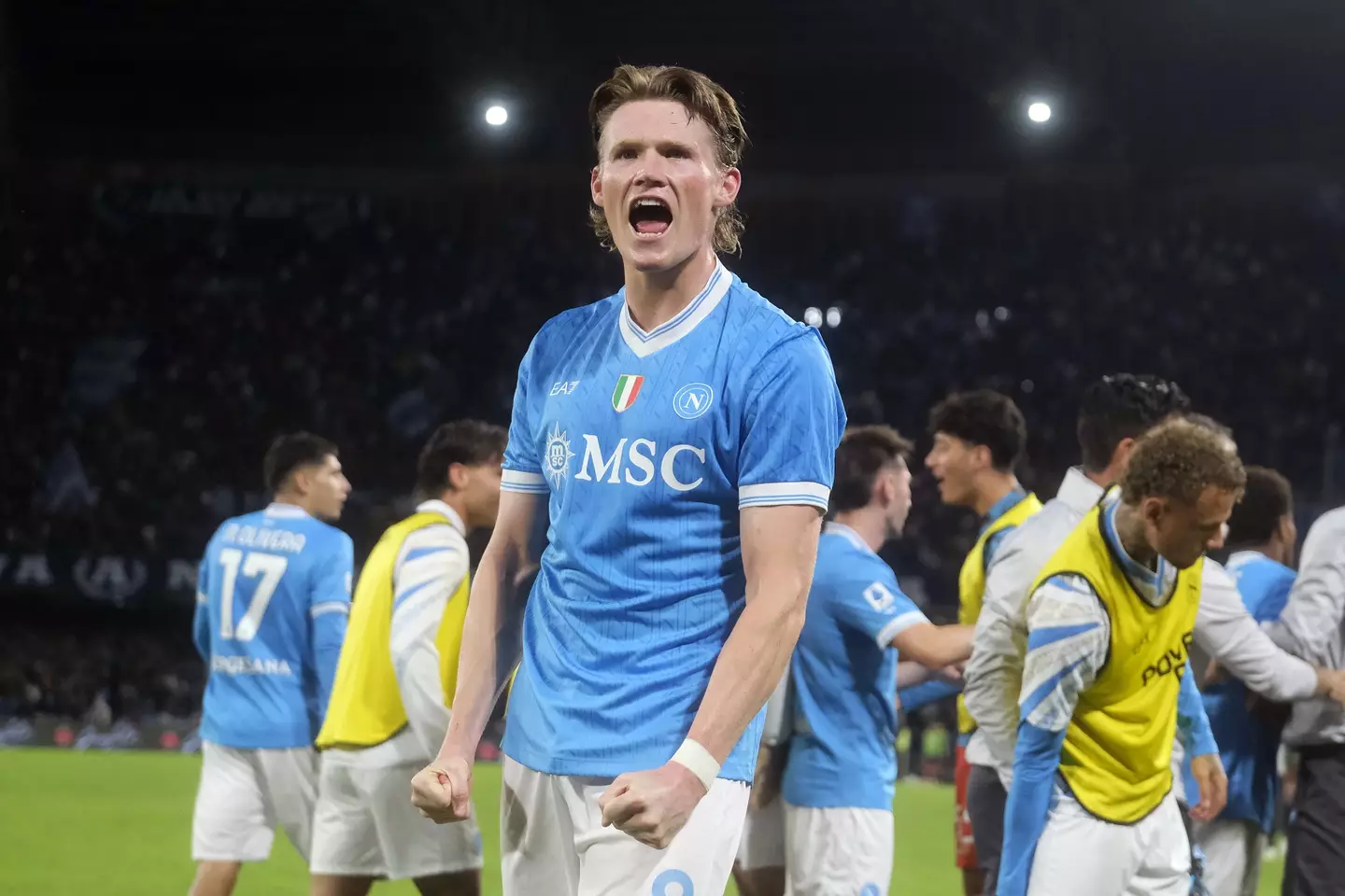 Scott McTominay moved to Napoli from Manchester United in the summer of 2024. (Image: Getty)