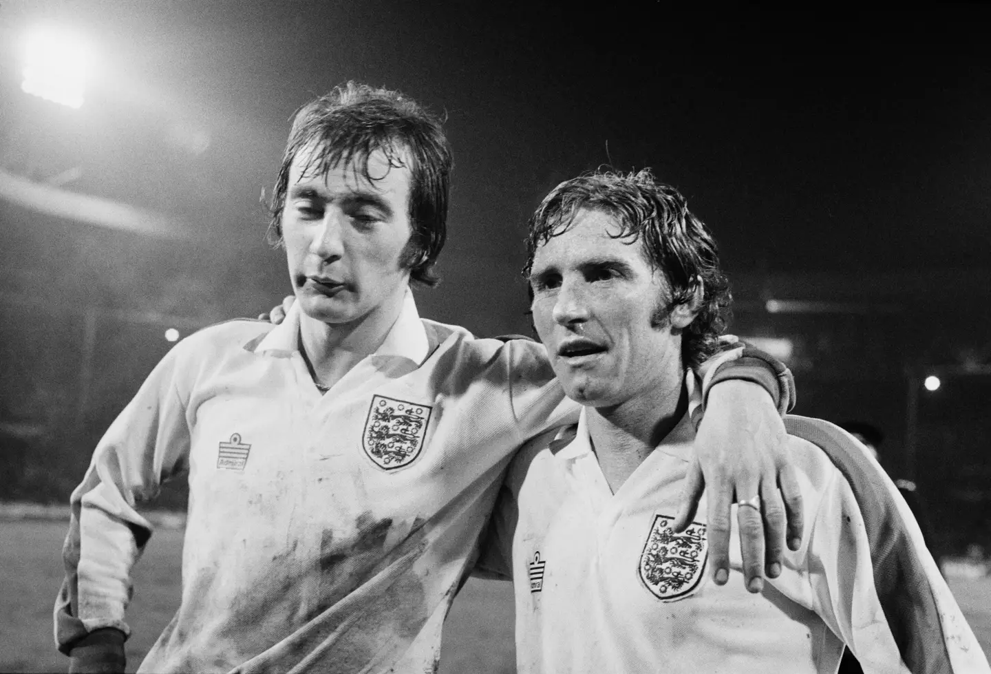 Alan Hudson during an England match. Image: Getty 