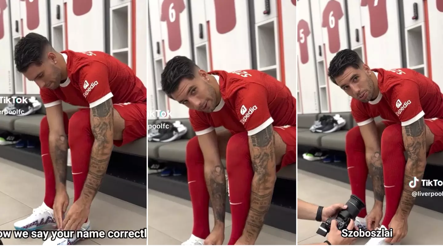 Dominik Szoboszlai shows Liverpool fans they've been saying his name wrong