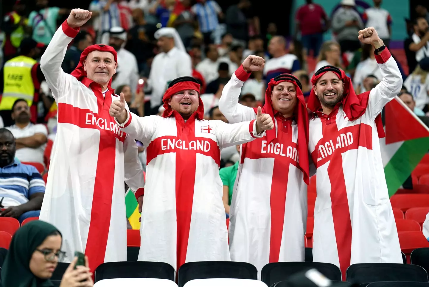 England fans behaved extremely well. Image: Alamy