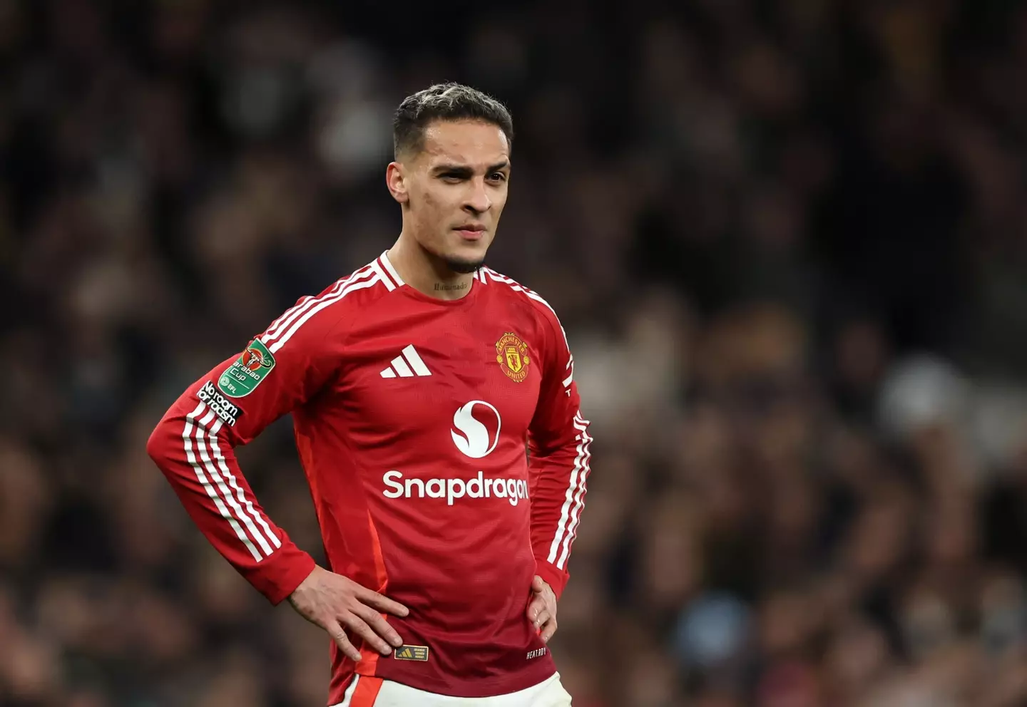 Antony in action for Manchester United. Image: Getty