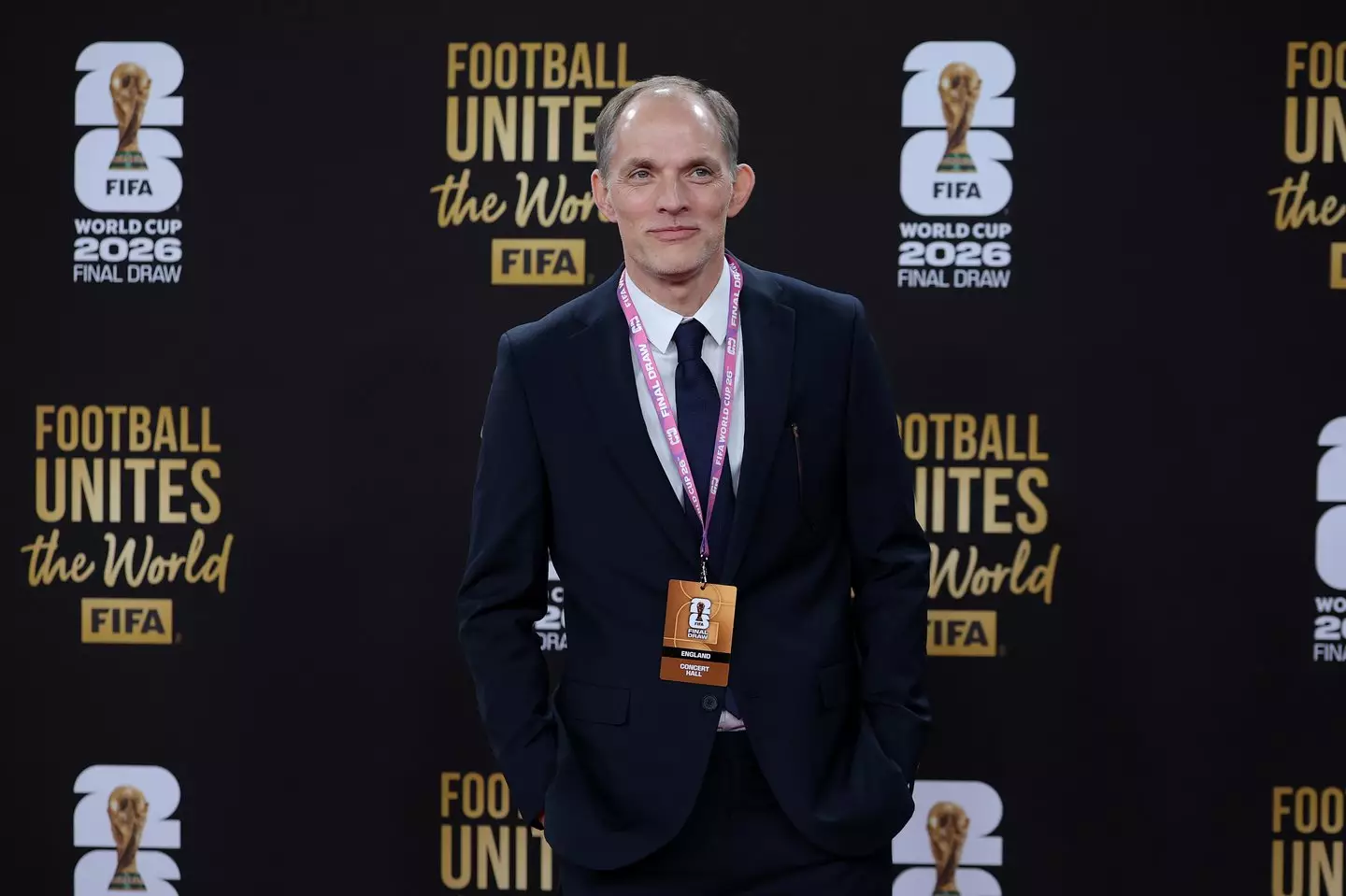 Tuchel pictured at the World Cup draw in Washington DC on Friday. Image credit: Getty