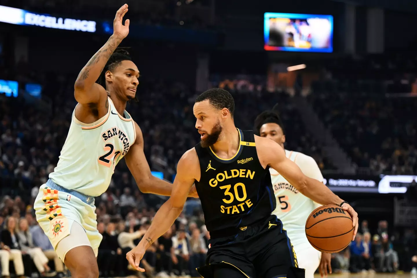 Steph Curry in action (Image: Getty)