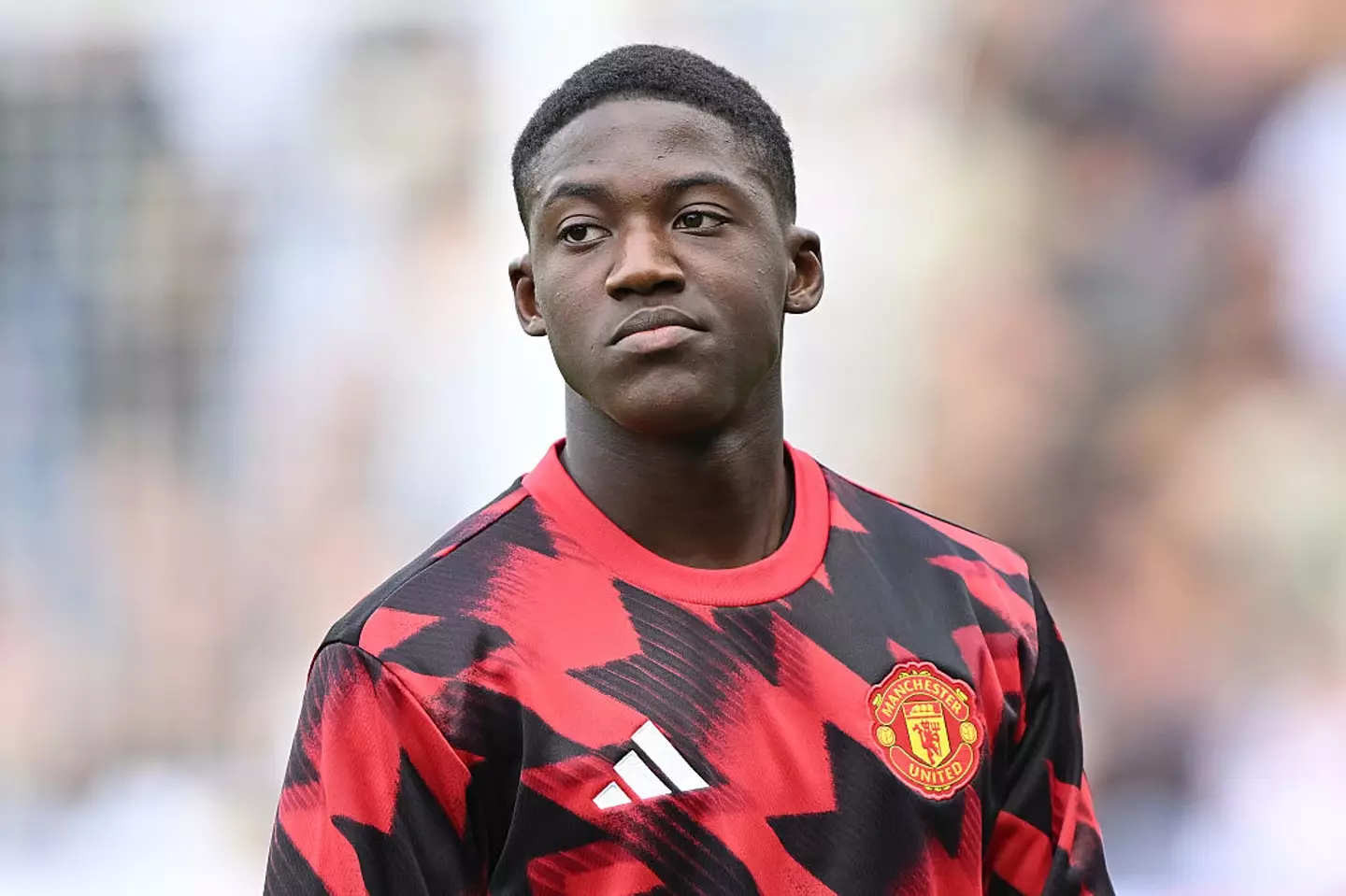 Kobbie Mainoo is yet to feature for Manchester United this season. (Image: Mike Hewitt/Getty Images)