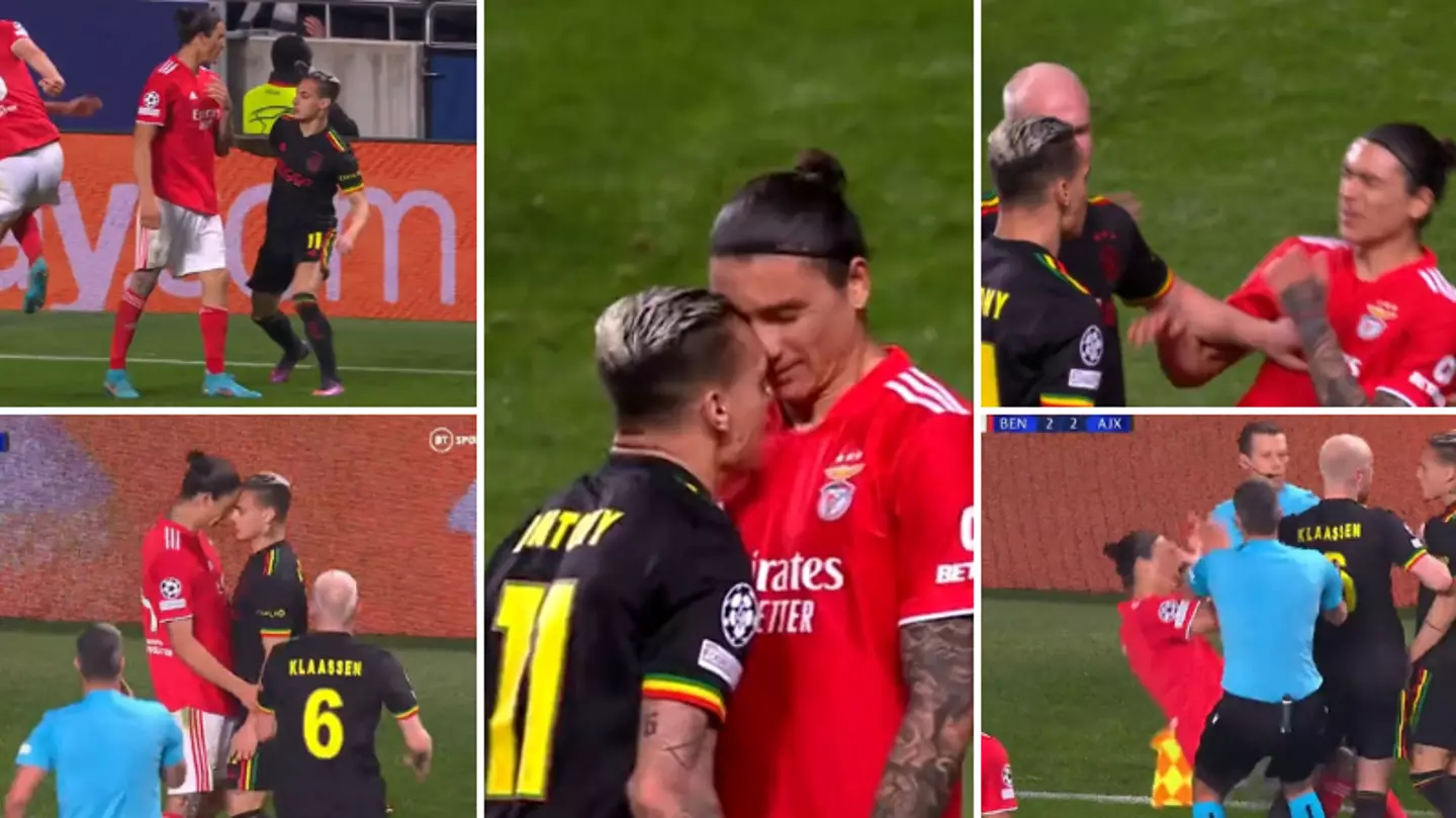 Man United target Antony once headbutted Liverpool star Darwin Nunez in ugly Champions League incident