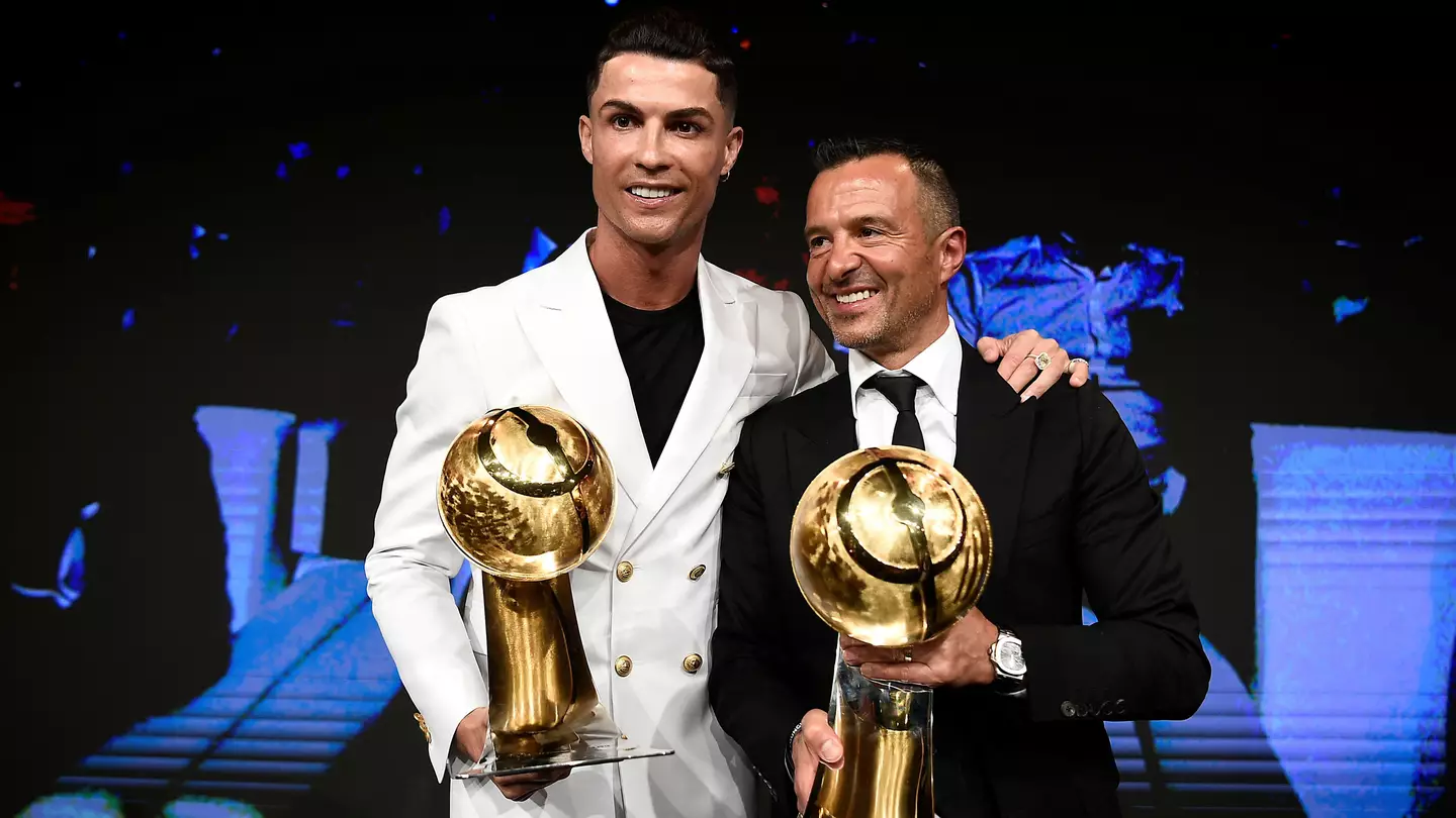 Cristiano Ronaldo and Jorge Mendes (Alamy)