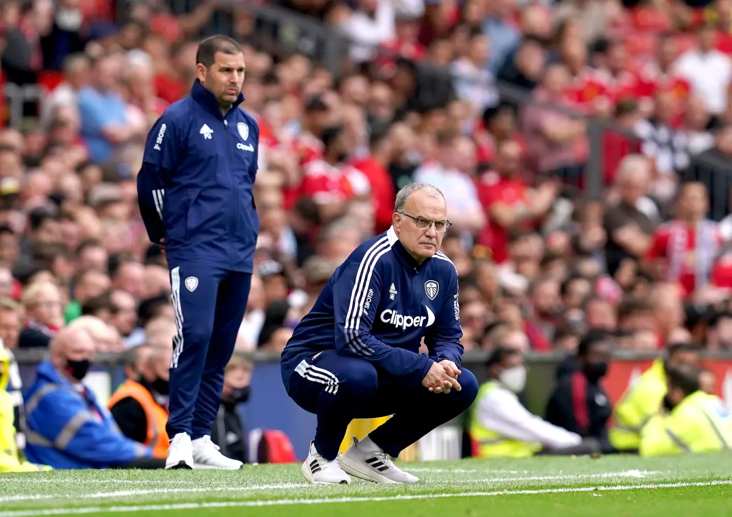 Marcelo Bielsa was visibly furious after Leeds United were thrashed by Manchester United last weekend