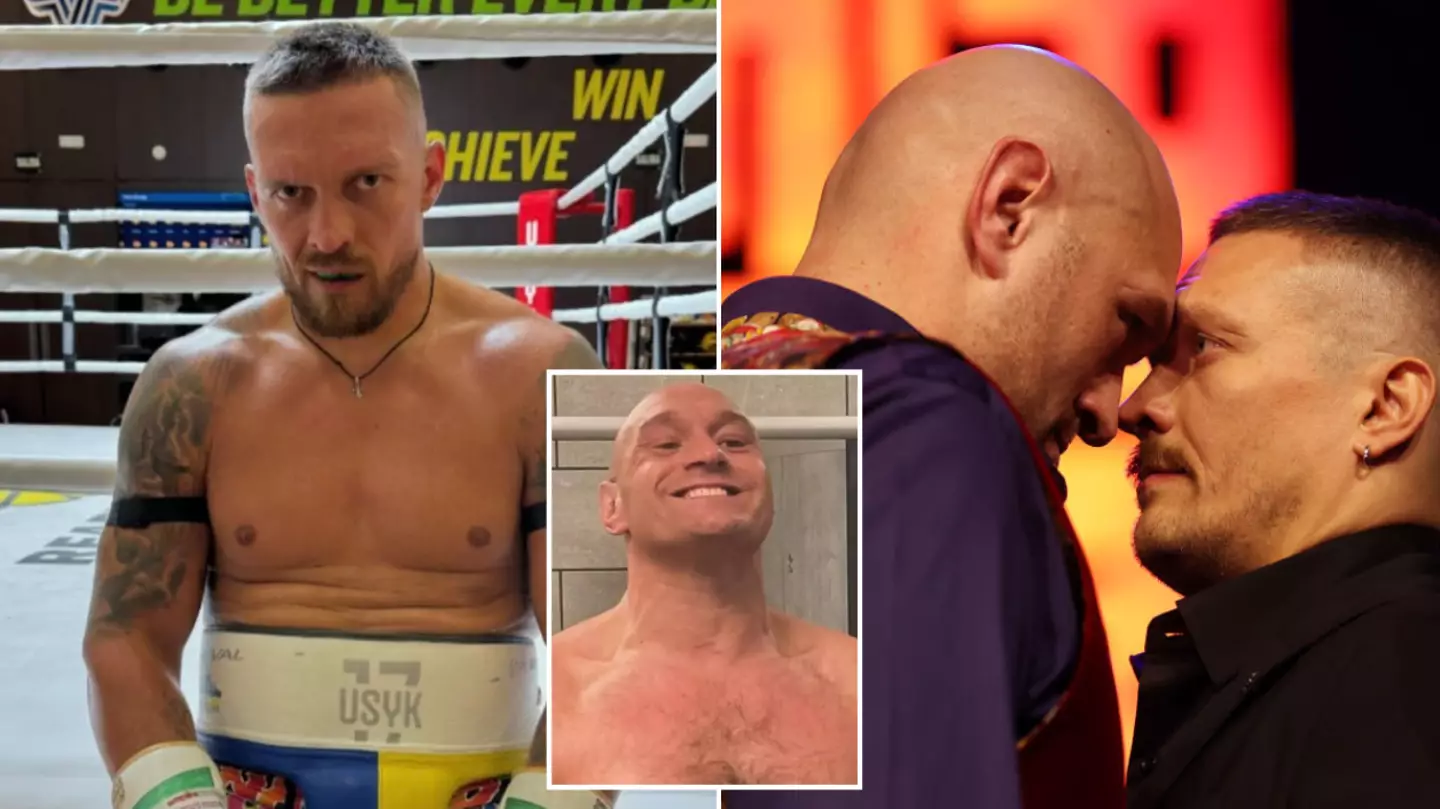 Oleksandr Usyk issues five-word response to Tyson Fury after photo of Gypsy King's physique emerges online