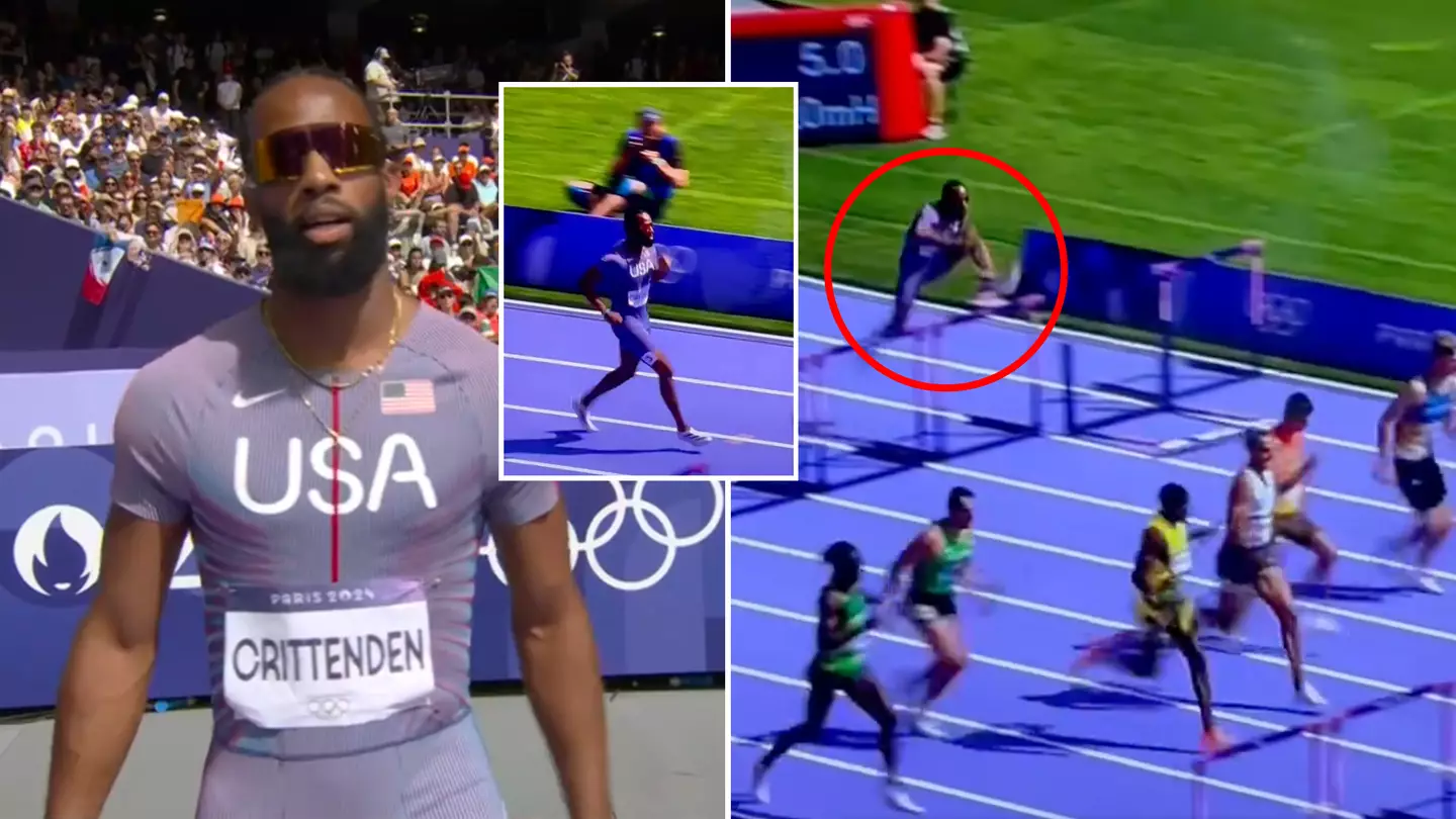 American hurdler jogs the entire way during Olympic race and bizarrely explains why in interview