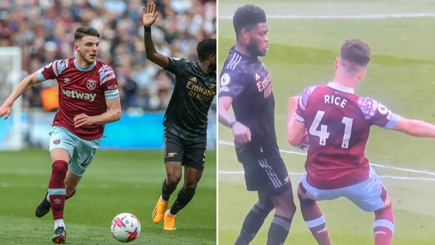 Arsenal fan claims they're owed an apology after new angle of Declan Rice 'handball'