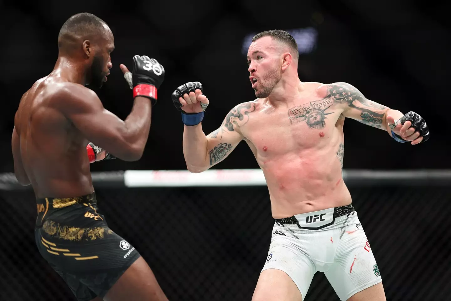 Colby Covington during his fight against Leon Edwards. Image: Getty 