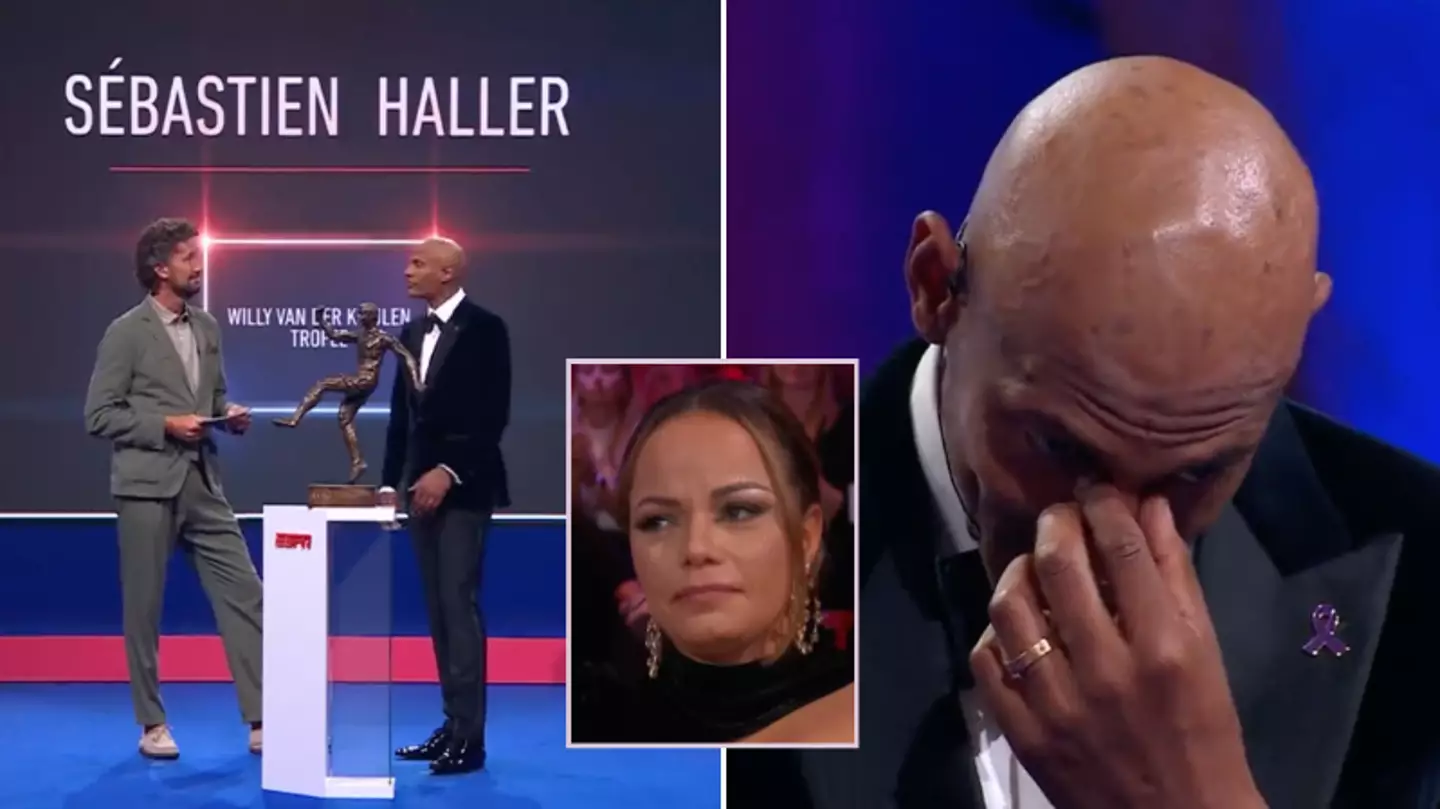 Sebastian Haller gives emotional speech after being named 2021/22 Best Striker at the Eredivisie Awards