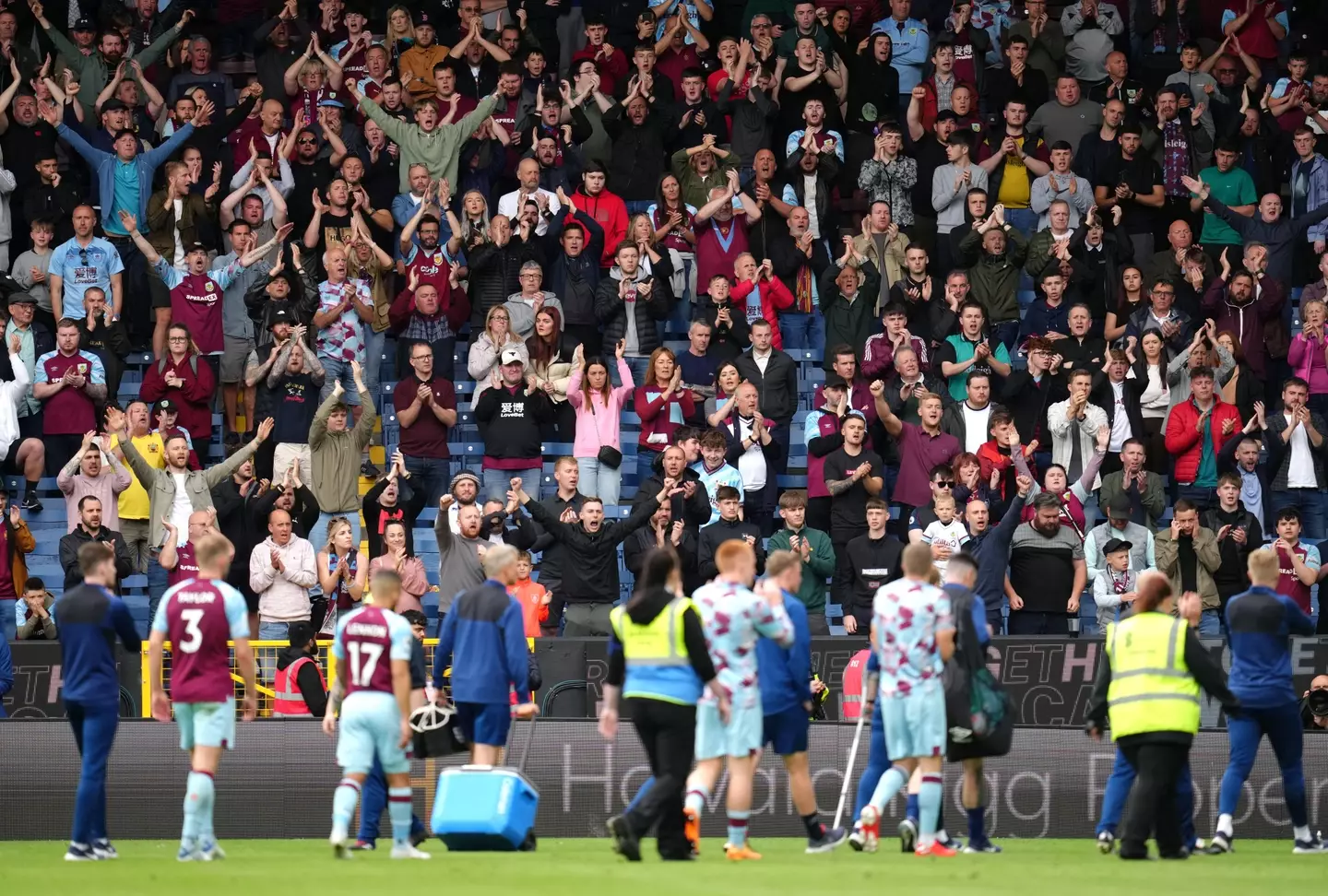 A tough few days for Burnley fans, going down in the Premier League and finishing bottom of this table. Image: PA Images