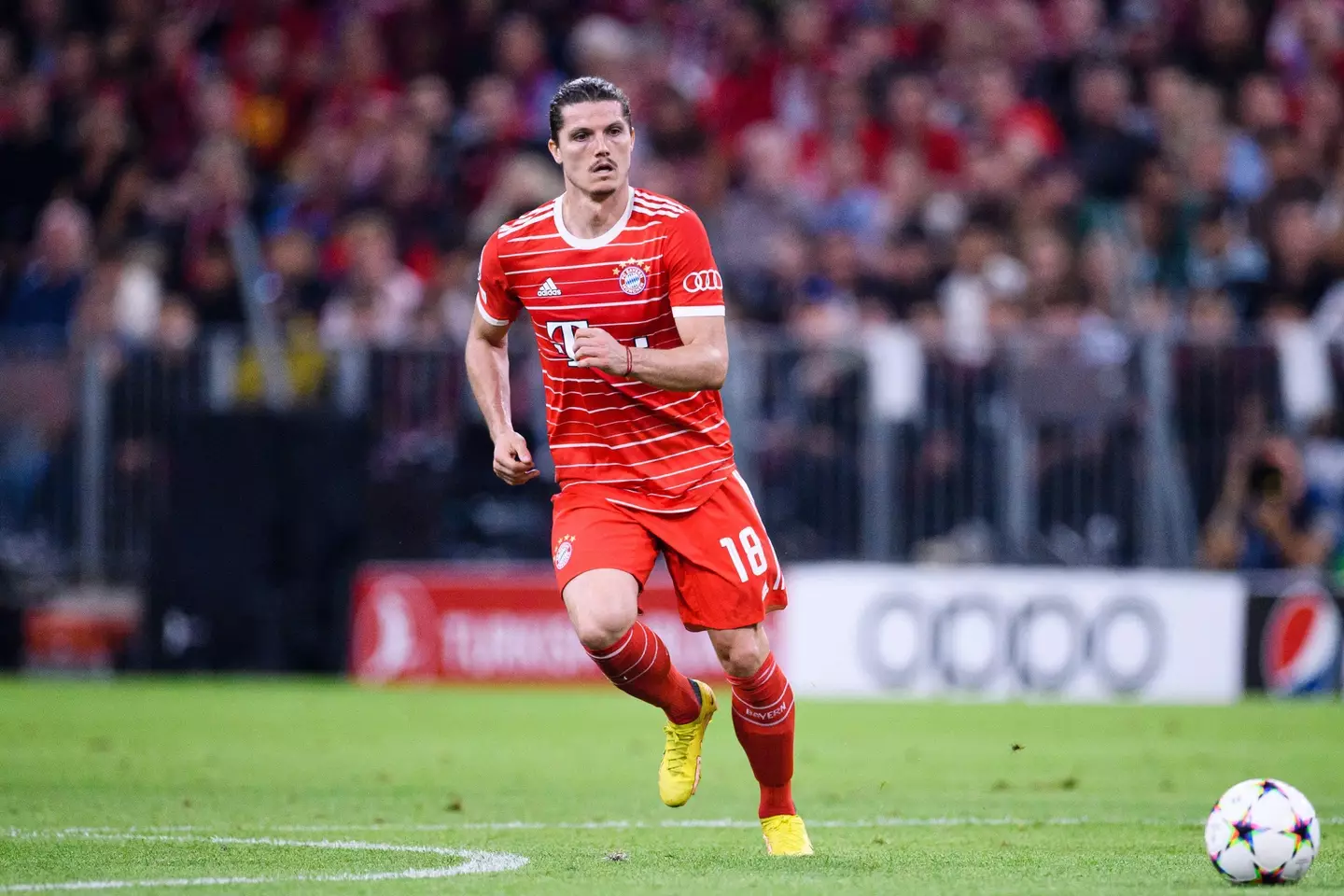 Marcel Sabitzer in action for Man United. Image: Alamy