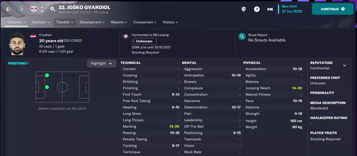 Image credit: Football Manager 2023 beta