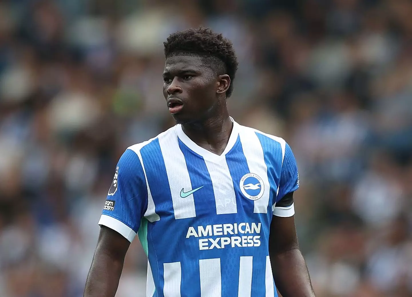 Carlos Baleba in action for Brighton (Credit:Getty)