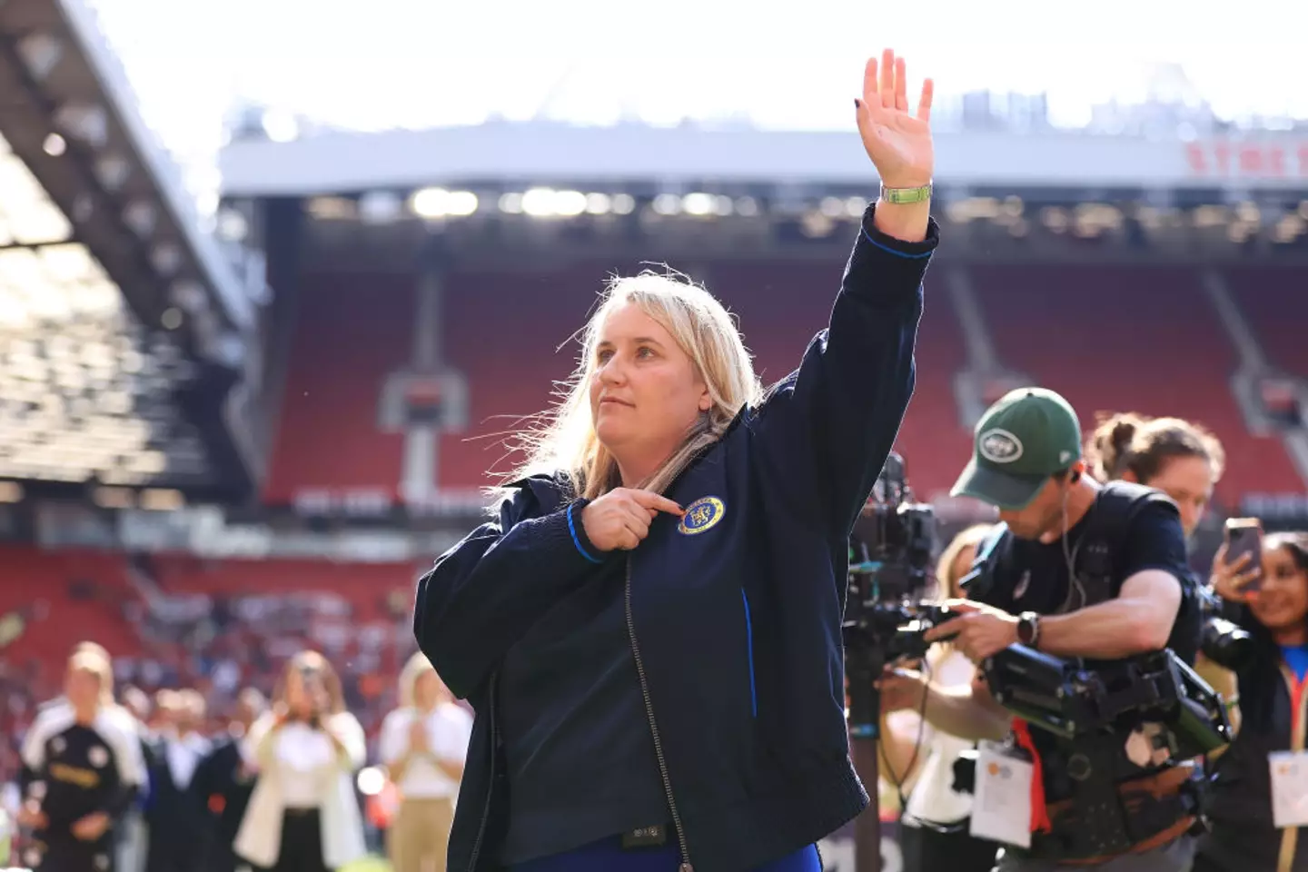 Emma Hayes bids farewell to Chelsea fans at the end of the 2023/24 season -