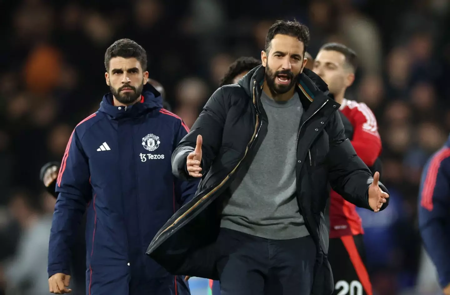 Amorim was left frustrated after United's 1-1 draw with Ipswich (Image: Getty)