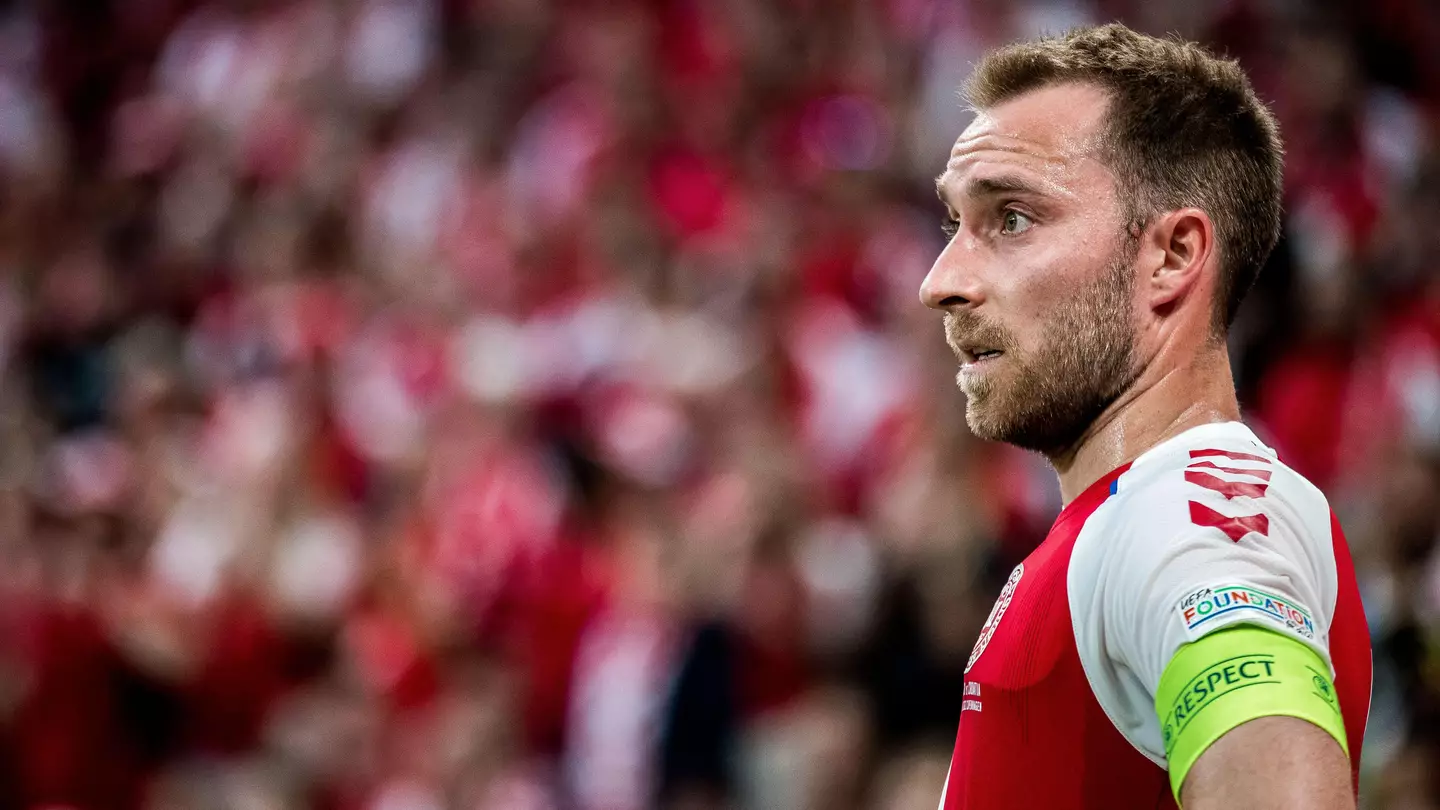 Christian Eriksen playing for Denmark. (Alamy)