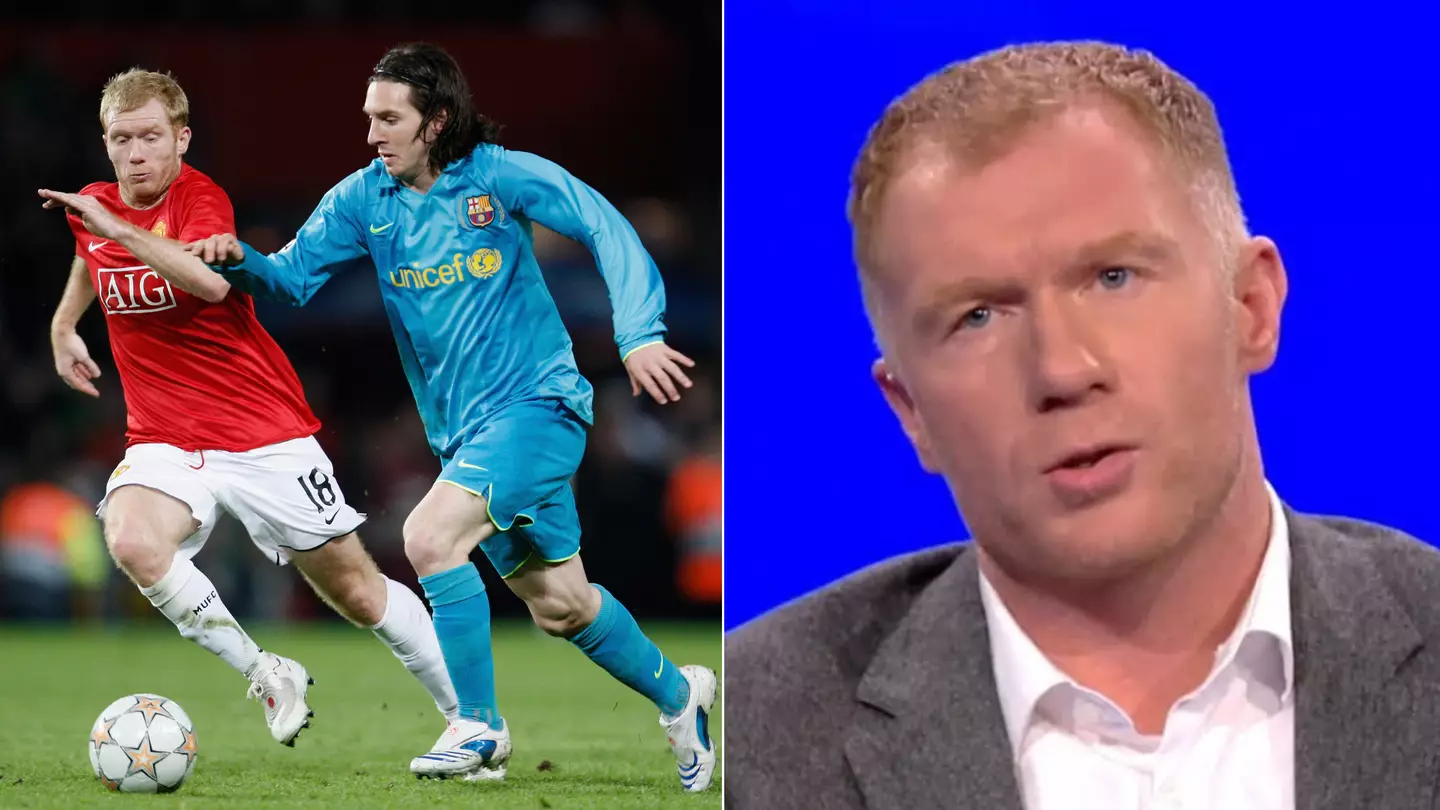 Paul Scholes has named the nine best Champions League players he faced including Lionel Messi and Zinedine Zidane