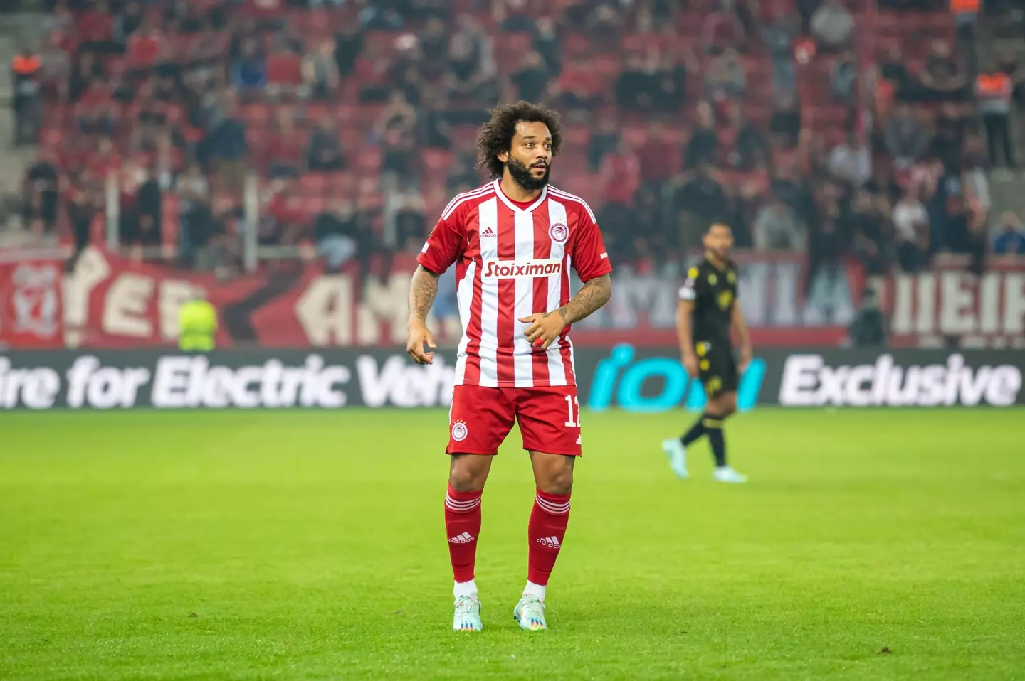Marcelo in action for Olympiacos. Image: Alamy