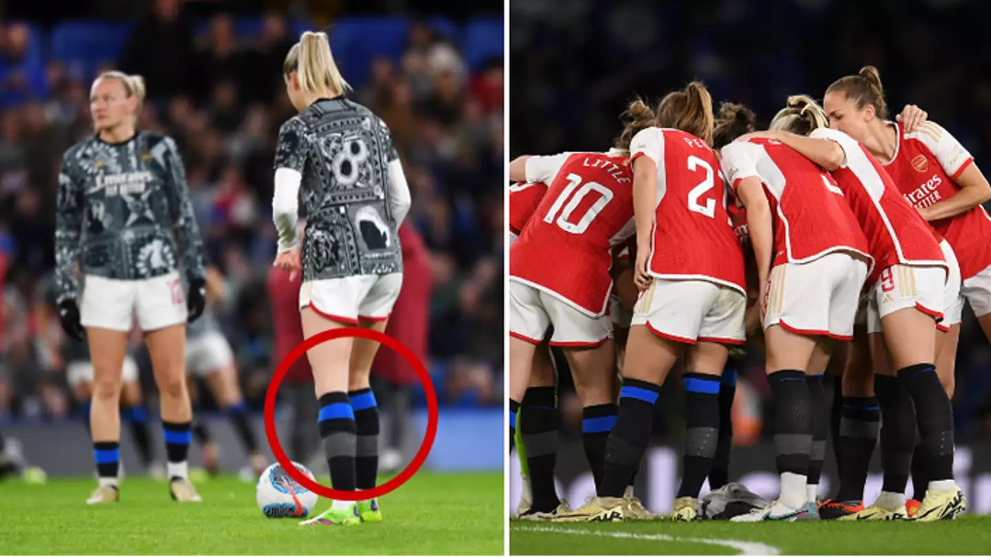 Arsenal women forced to wear Chelsea socks as embarrassing wardrobe error causes kick-off delay