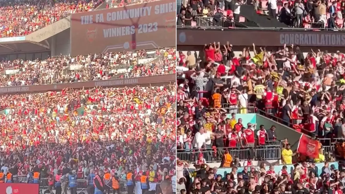 Arsenal fans ruthlessly do the Poznan after beating Man City in the Community Shield