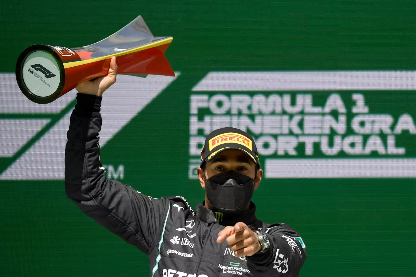Lewis Hamilton won the Portugal Grand Prix in 2021 (Image: Getty)