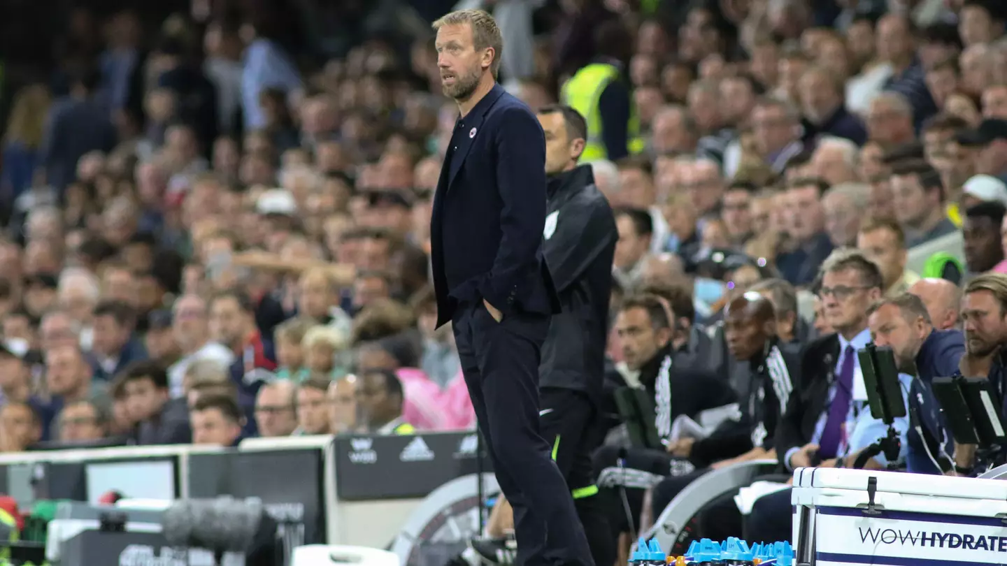 Graham Potter during the Premier League match between Fulham and Brighton and Hove Albion. (Alamy)