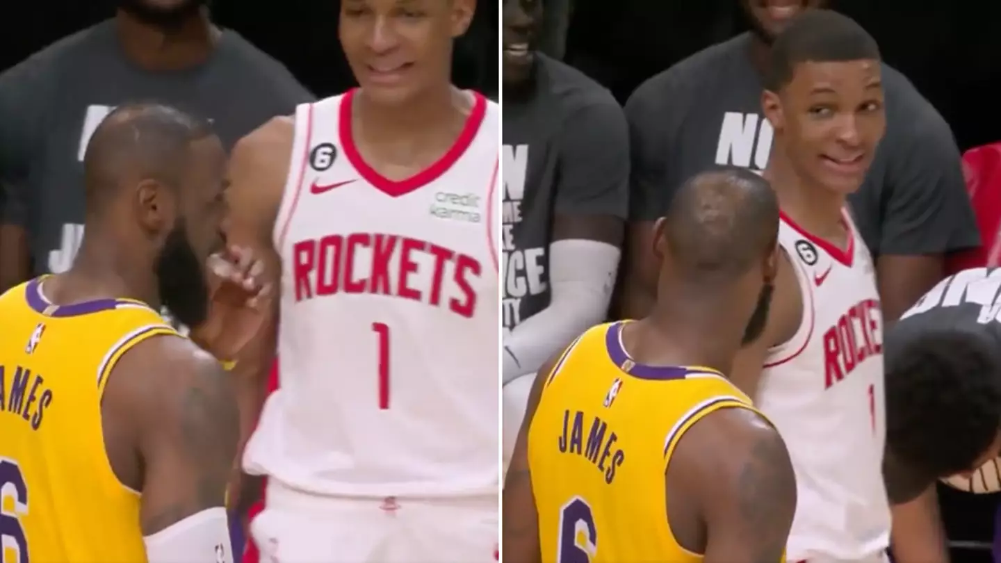 LeBron James told by rookie 'you played against my dad' in amazing exchange
