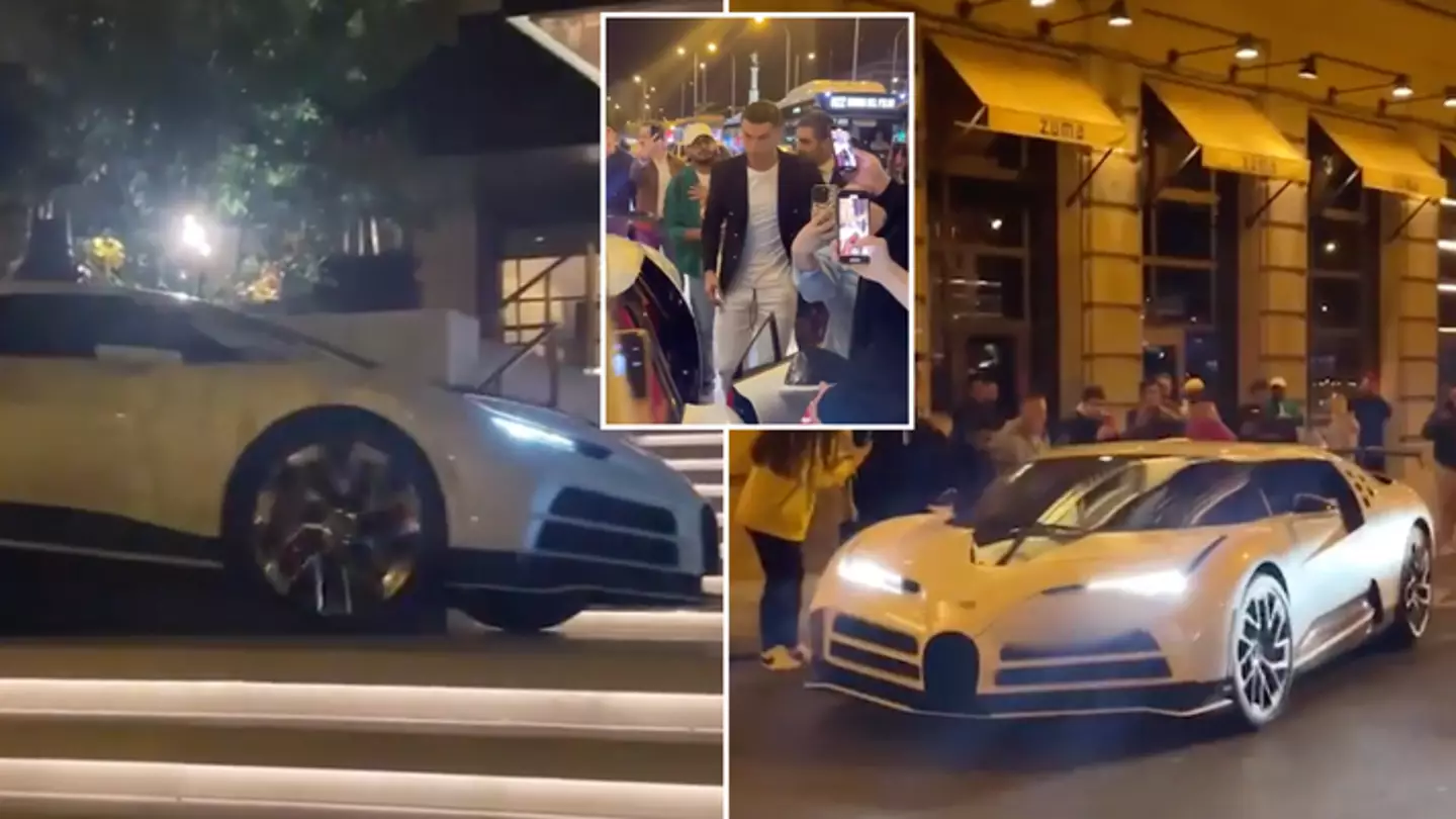 Cristiano Ronaldo mobbed by fans as he drives car that only 10 people around the world own