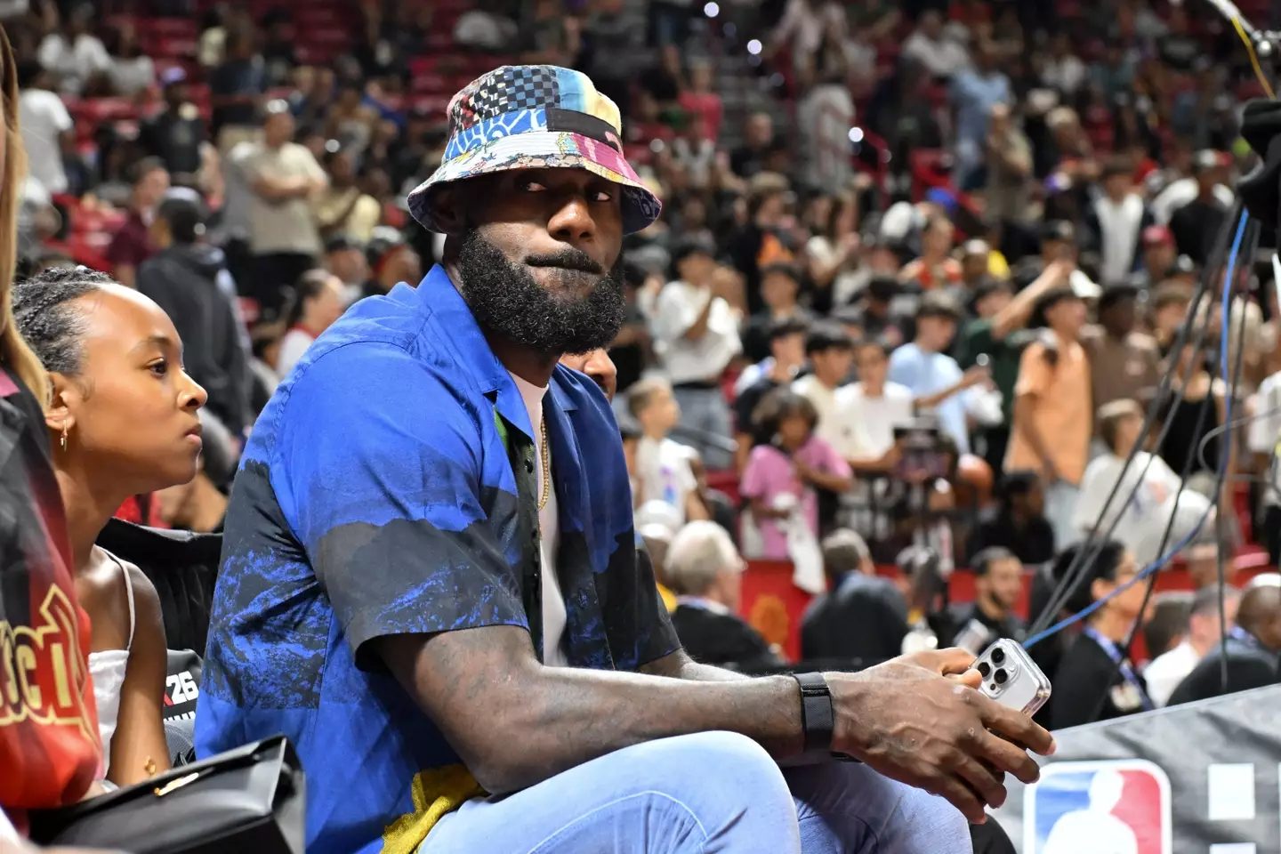 LeBron James at the 2025 NBA Summer League game between the LA Clippers and the Los Angeles Lakers. Image credit: Getty