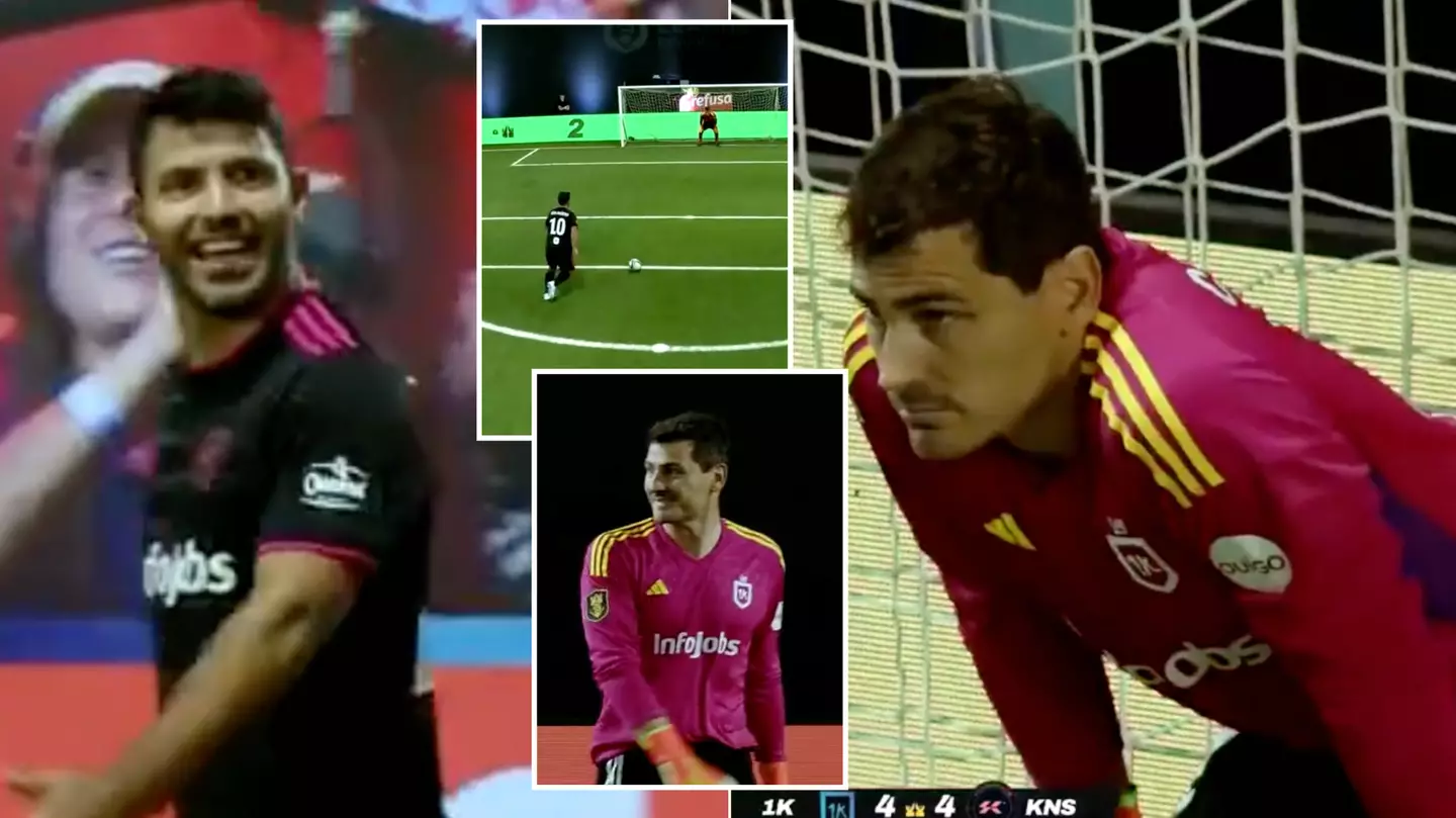 'Owned' - Fans say Kings League shootout between Sergio Aguero and Iker Casillas ended in 'humiliation'