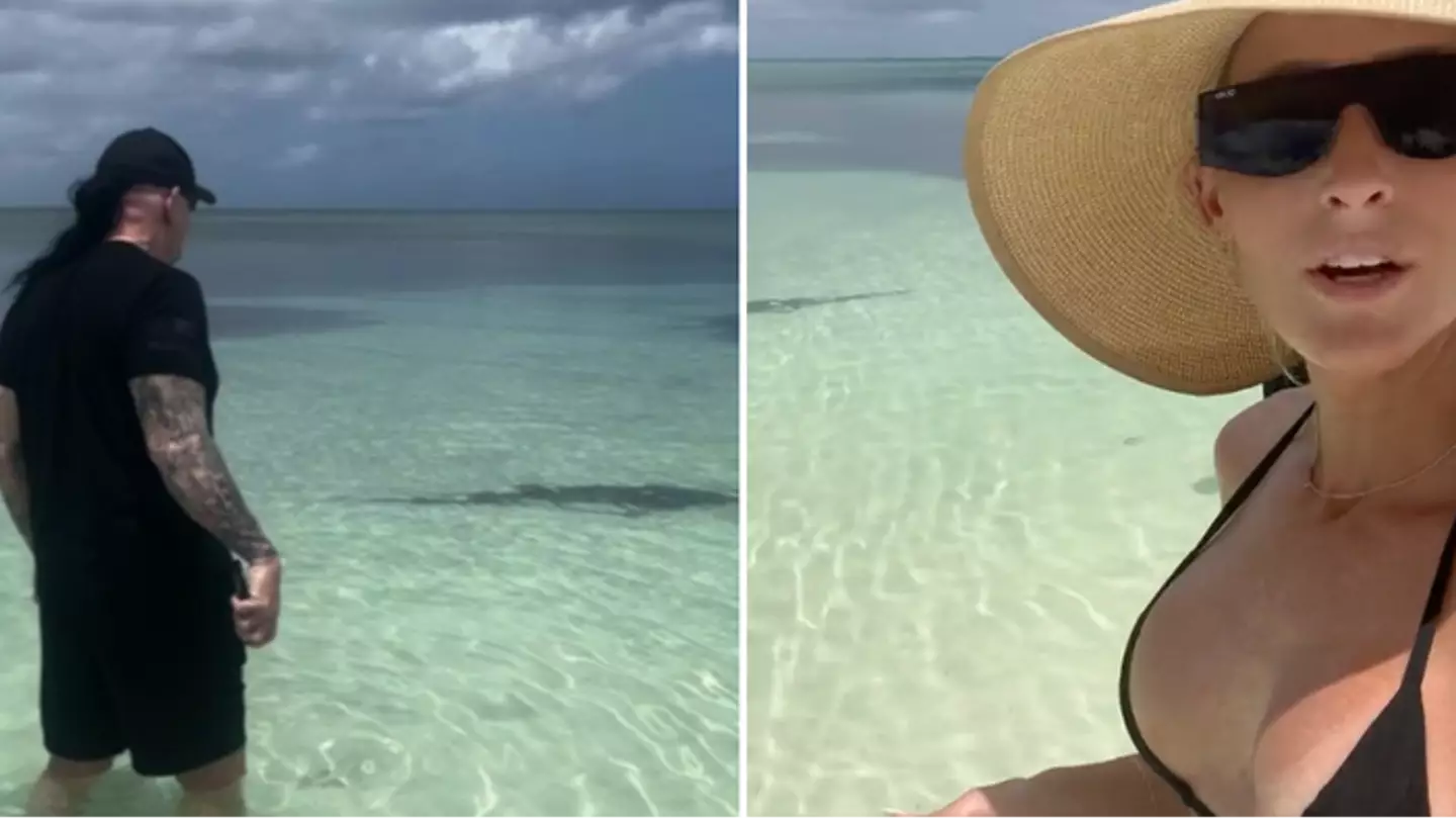 WWE legend The Undertaker steps in to save wife from shark in shocking video