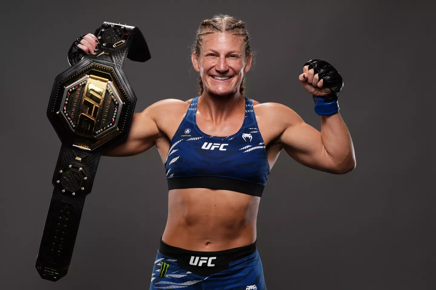 Kayla Harrison won the UFC women's bantamweight title in her last appearance. Image: Getty