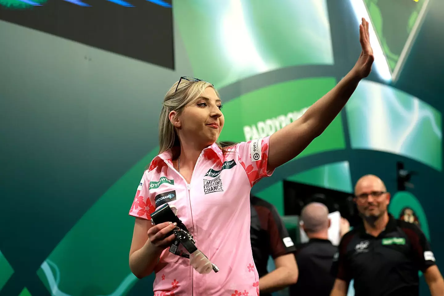 Sherrock lost her opening match to Dave Chisnall. (Image: Andrew Redington/Getty Images)