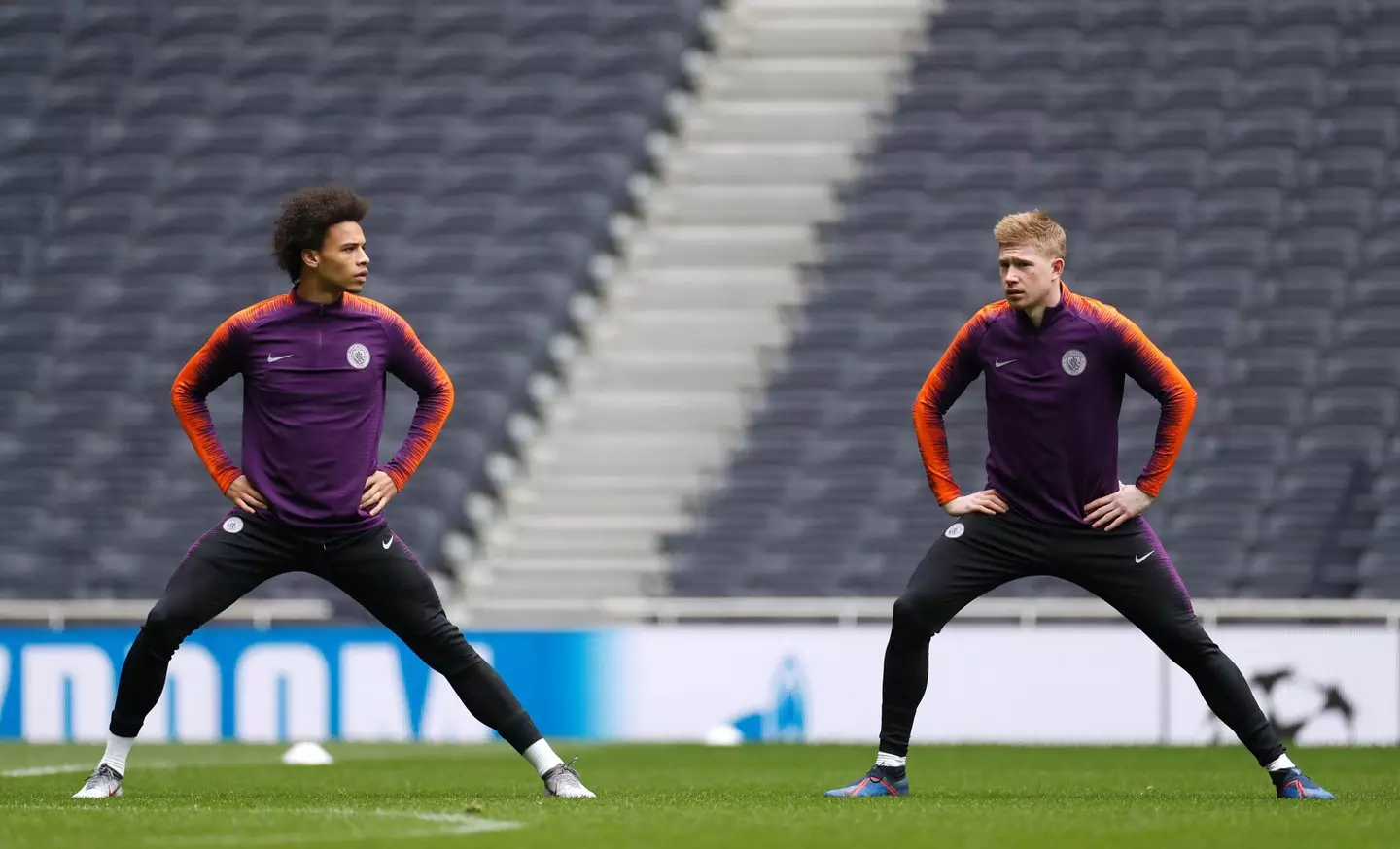 Kevin De Bruyne and Leroy Sane at Manchester City (REUTERS / Alamy)