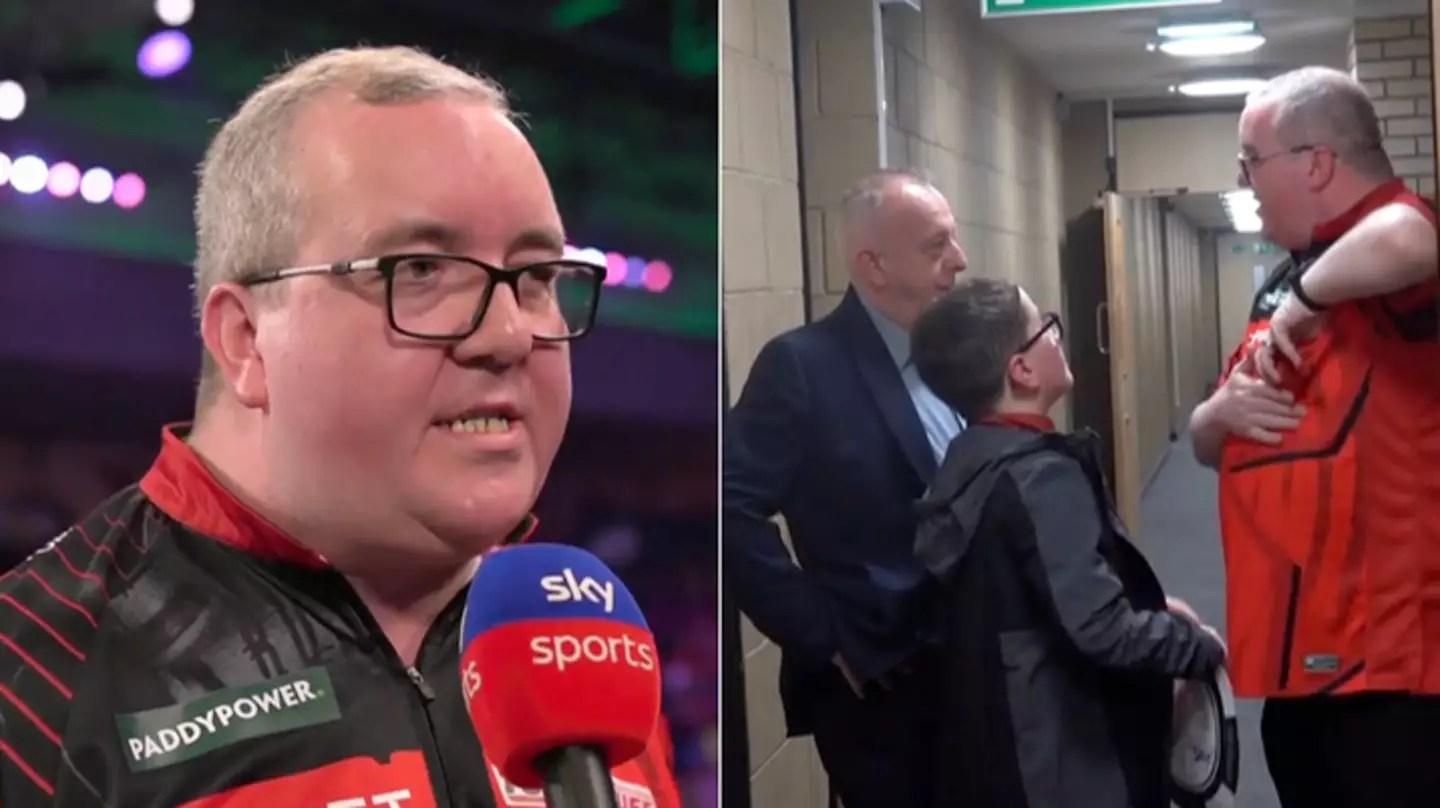 Sky reporter spots what Stephen Bunting did backstage at World Darts Championship and it speaks volumes