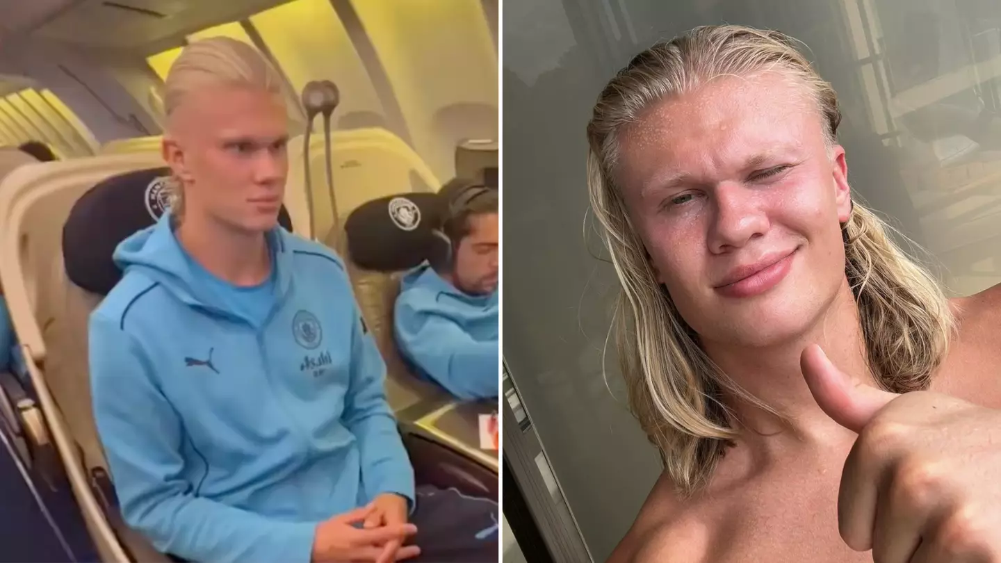 Erling Haaland 'raw dogs' seven-hour flight back from the United States and explains exactly how he did it