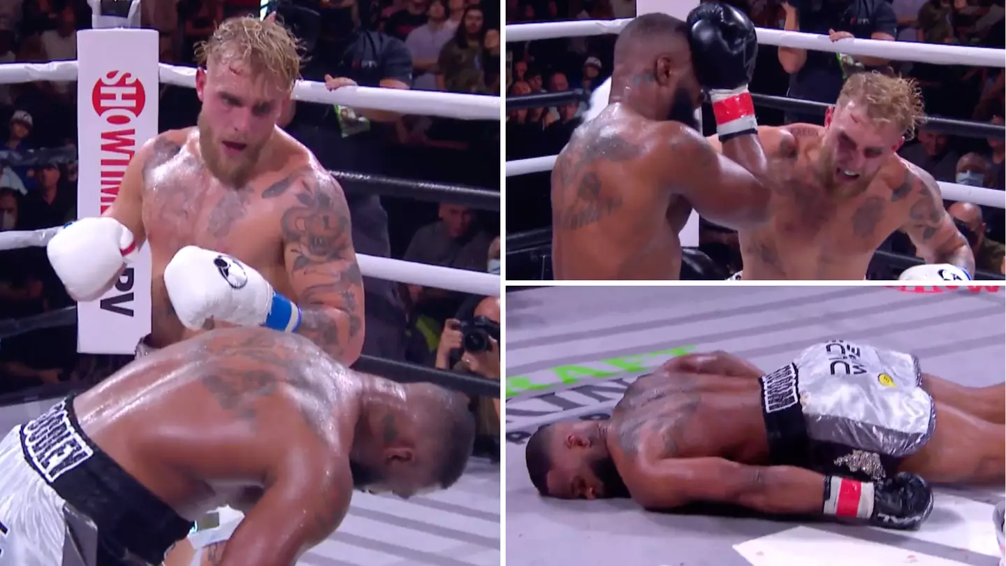 Jake Paul Brutally Knocks Out Rival Tyron Woodley With Vicious Punch In Rematch