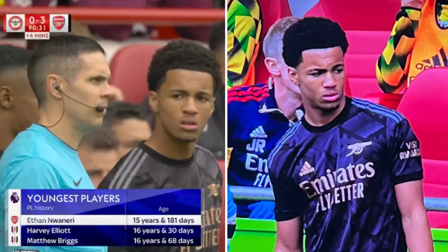 Arsenal’s Ethan Nwaneri becomes youngest ever Premier League player at just 15 years and 181 days old