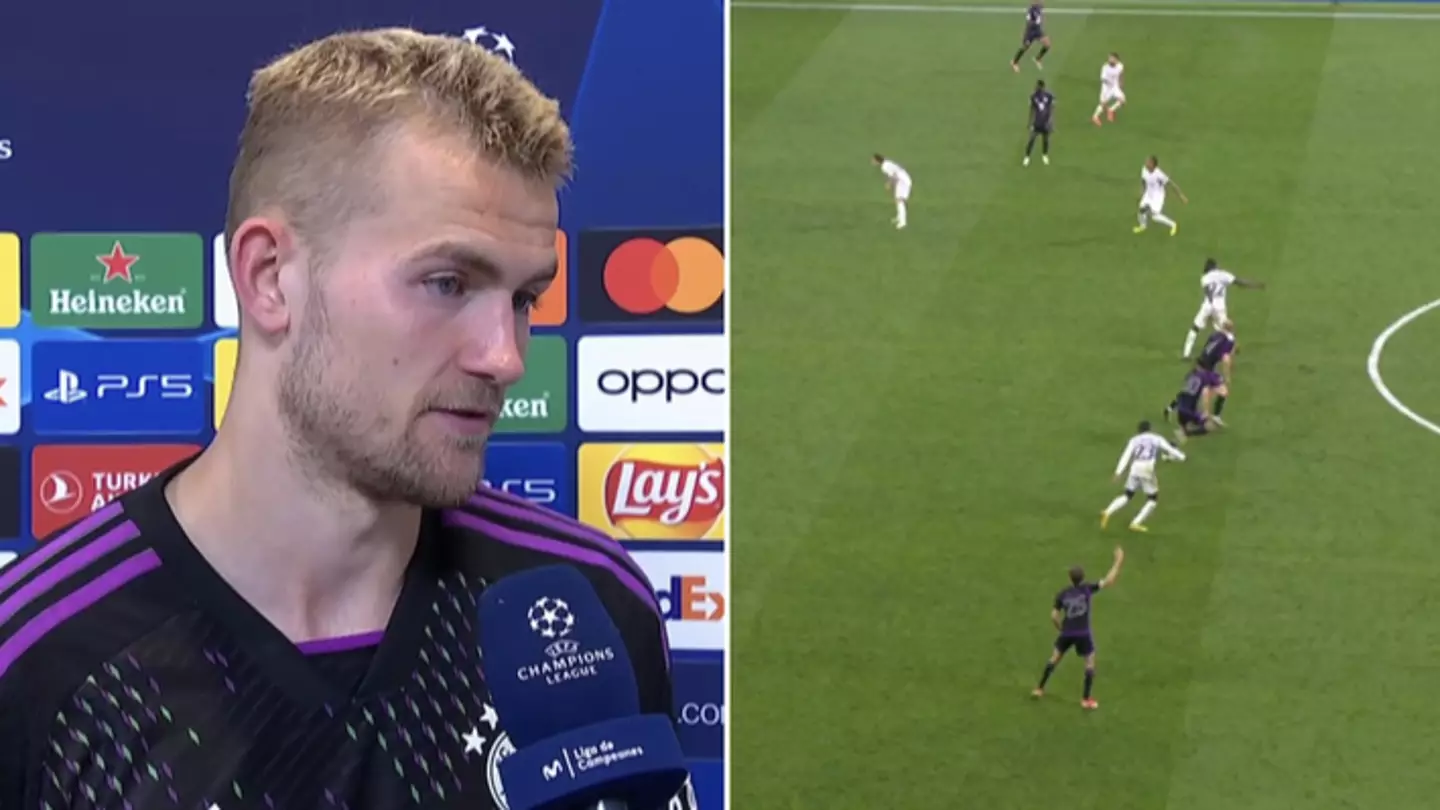 Matthijs de Ligt did not hold back when asked about controversial offside call during Real Madrid vs Bayern Munich 