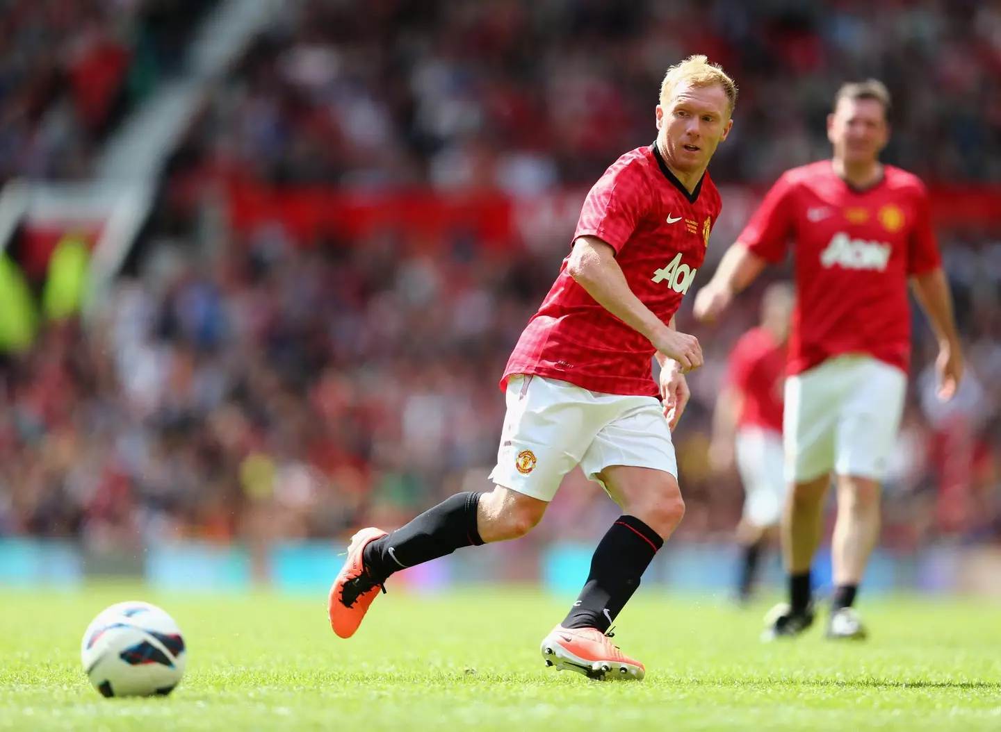 Scholes during his second spell with United. (Image