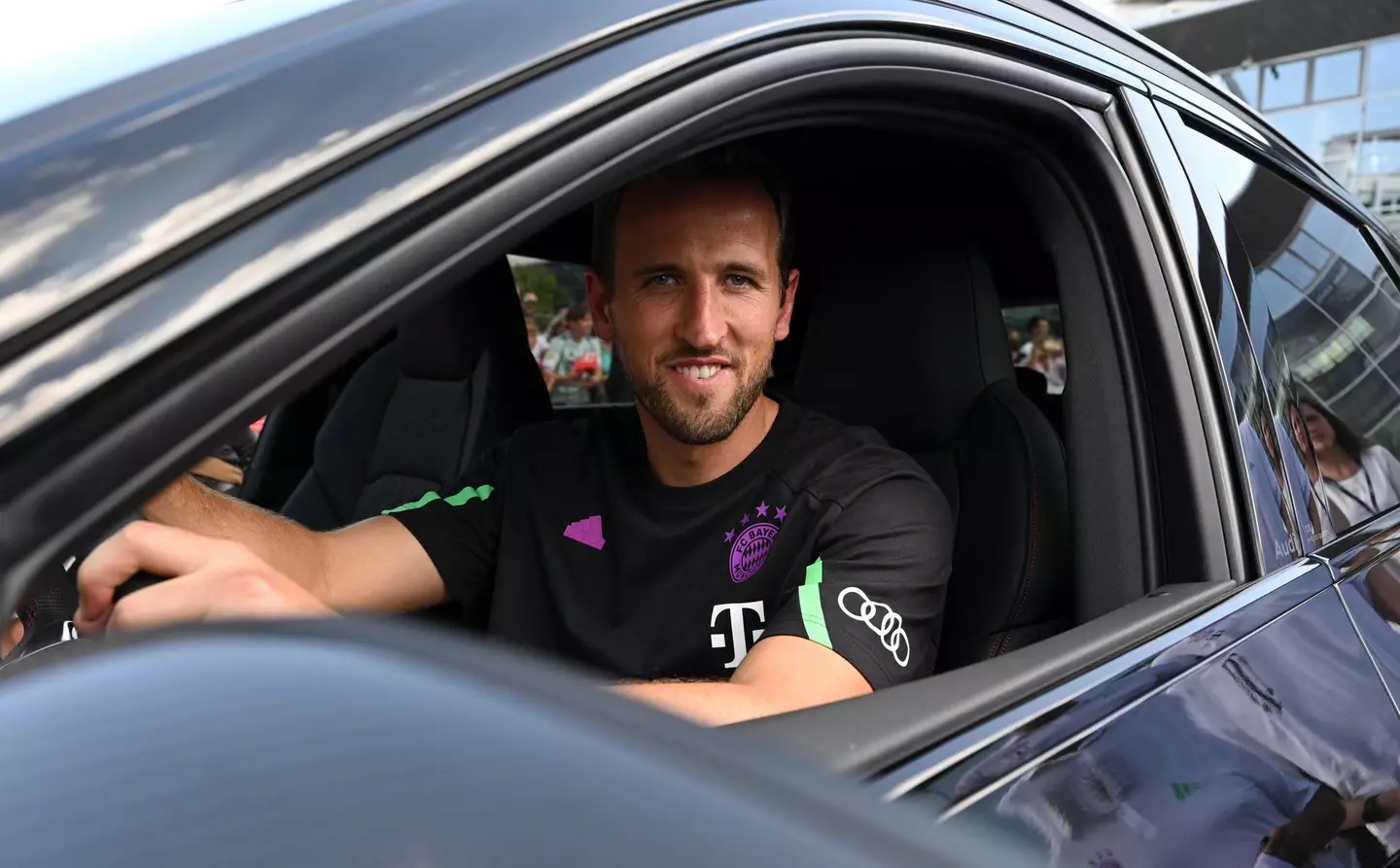 Harry Kane driving his Audi (Getty)