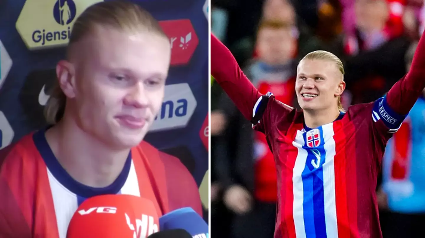 Erling Haaland makes shock announcement after scoring brace for Norway