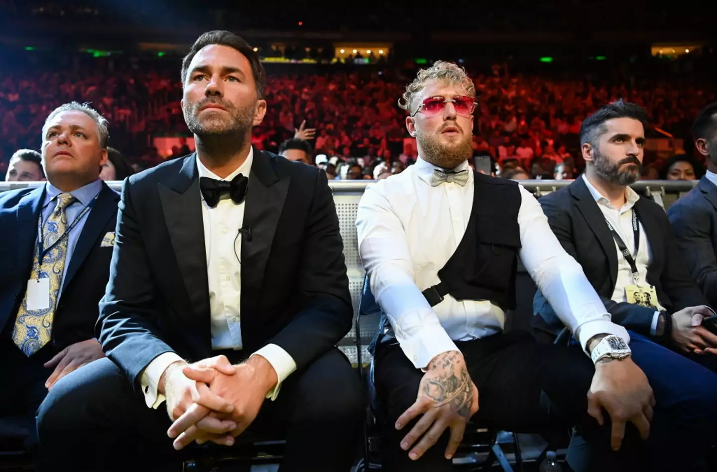 Jake Paul and Eddie Hearn have clashed on several occasions. (Image: Stephen McCarthy/Sportsfile via Getty Images)
