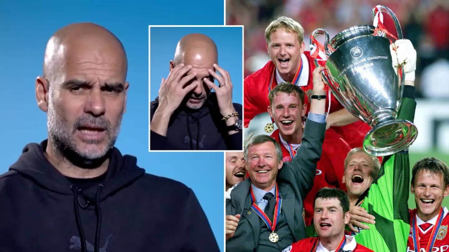 Pep Guardiola called out for his comments about Man Utd's Champions League win in 1999