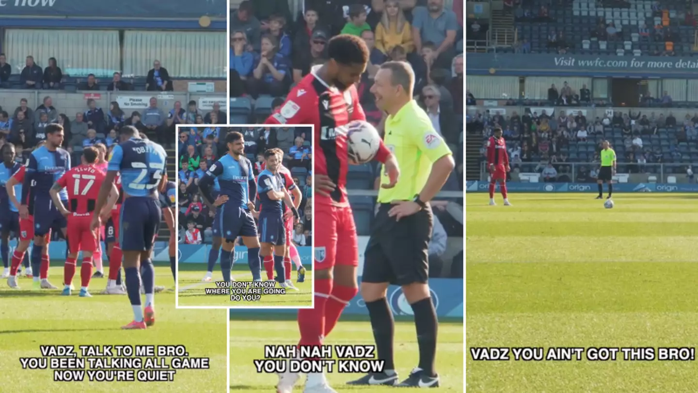 Wycombe Defender Ryan Tafazolli Shows How To Get Into Opponent's Head When Taking A Penalty