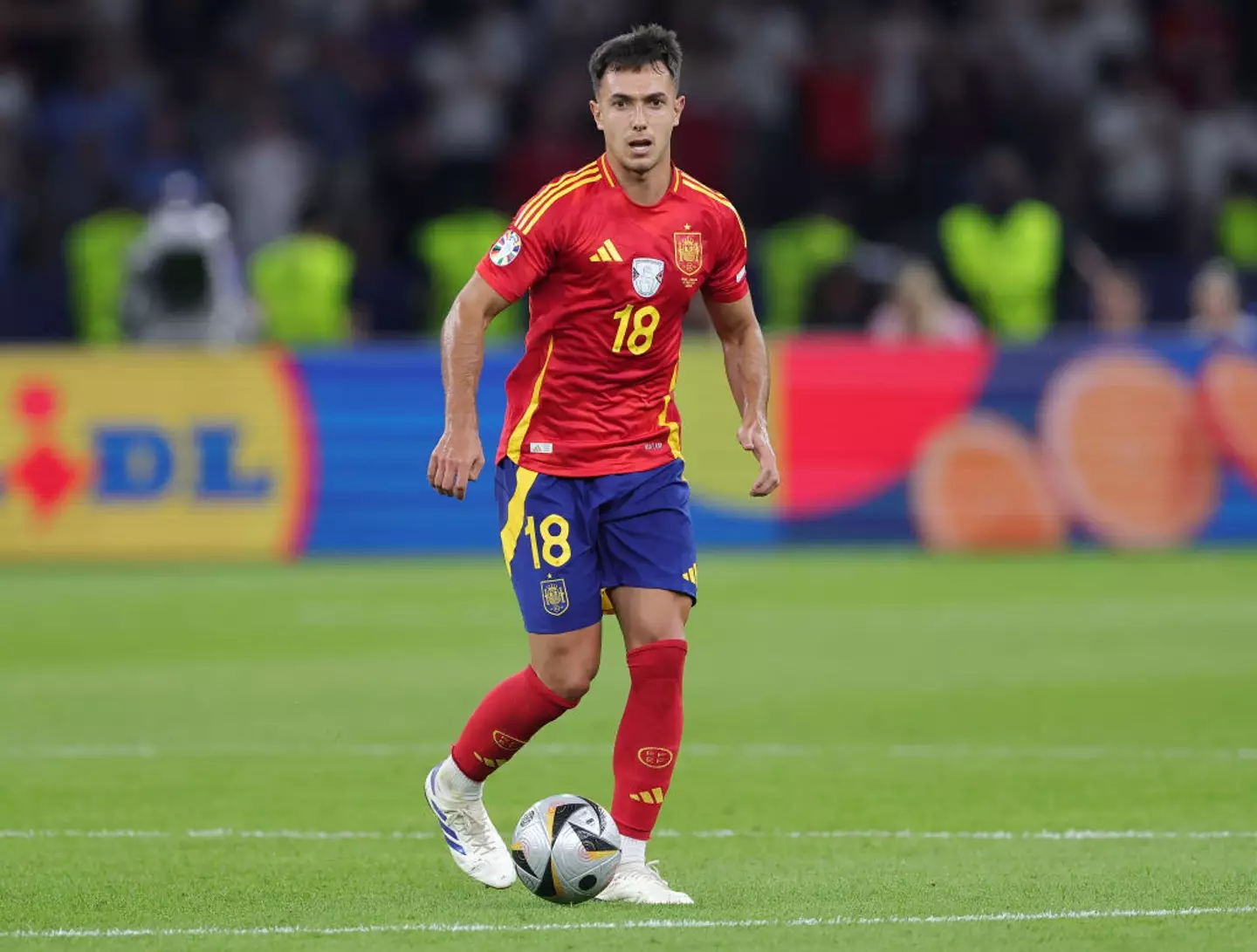 Zubimendi won the Euros with Spain (Image: Getty)